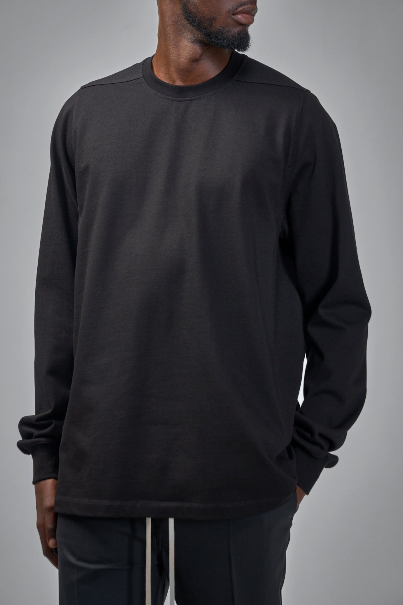 Short Crewneck LS Tee - 4