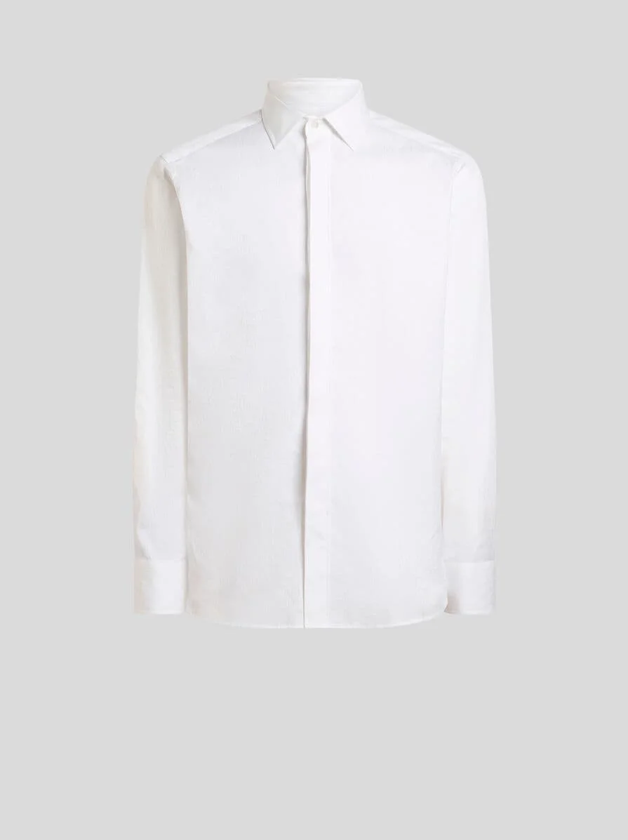 PAISLEY COTTON JACQUARD SHIRT - 1