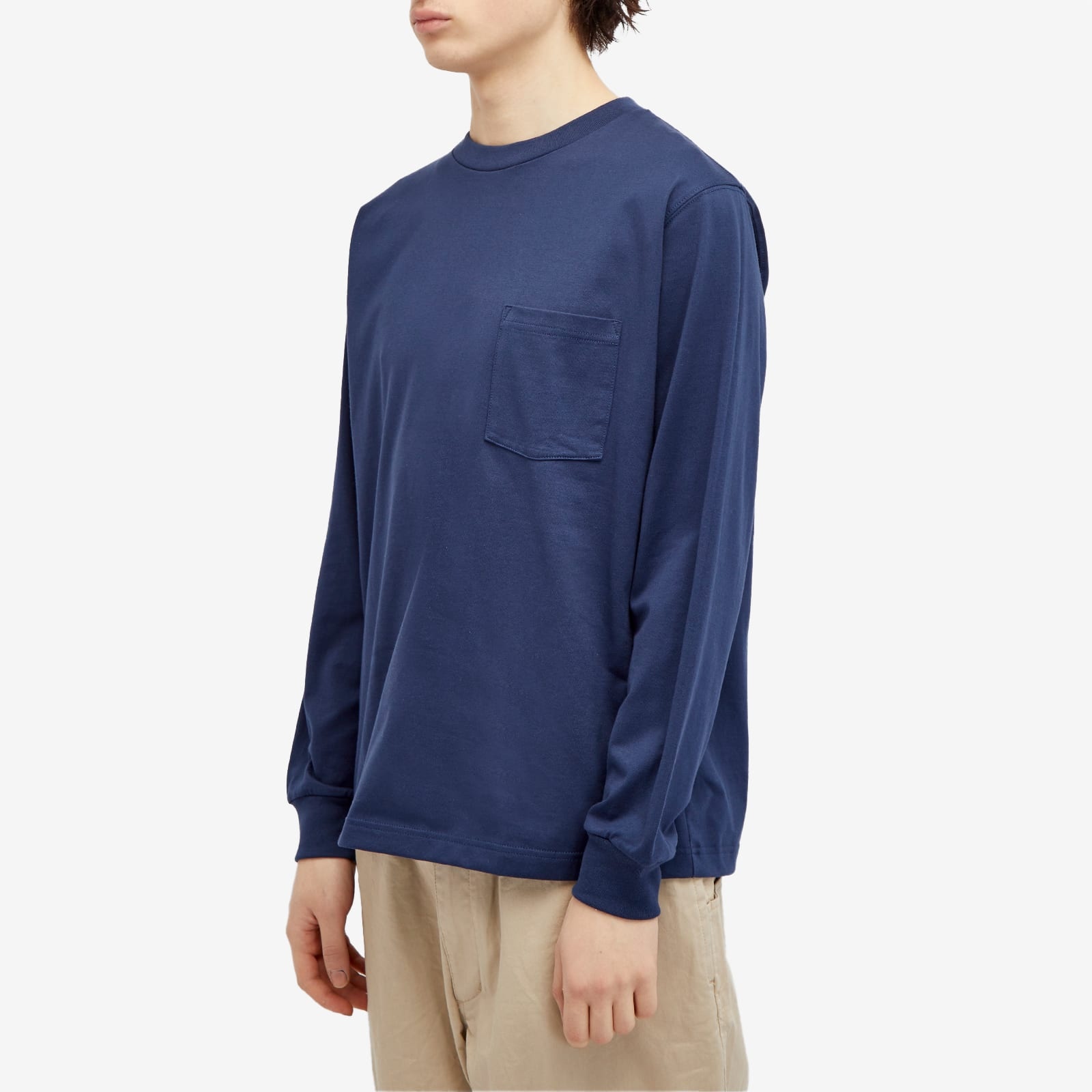 Beams Plus Long Sleeve Pocket T-Shirt - 2