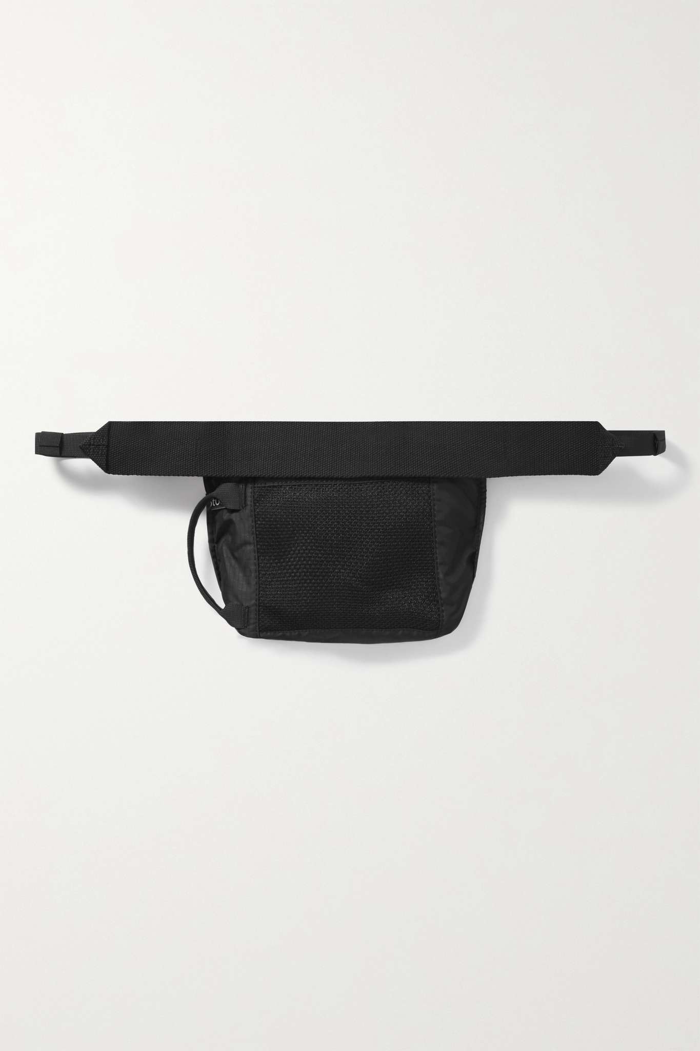 Mesh-trimmed recycled ripstop belt bag - 3