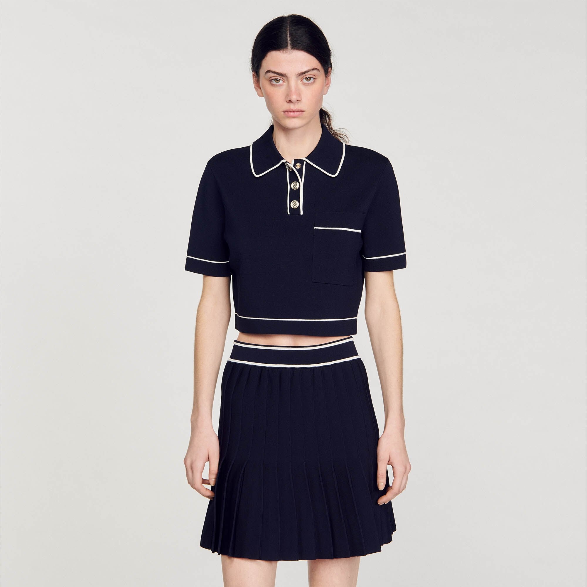 CROPPED POLO-NECK JUMPER - 5