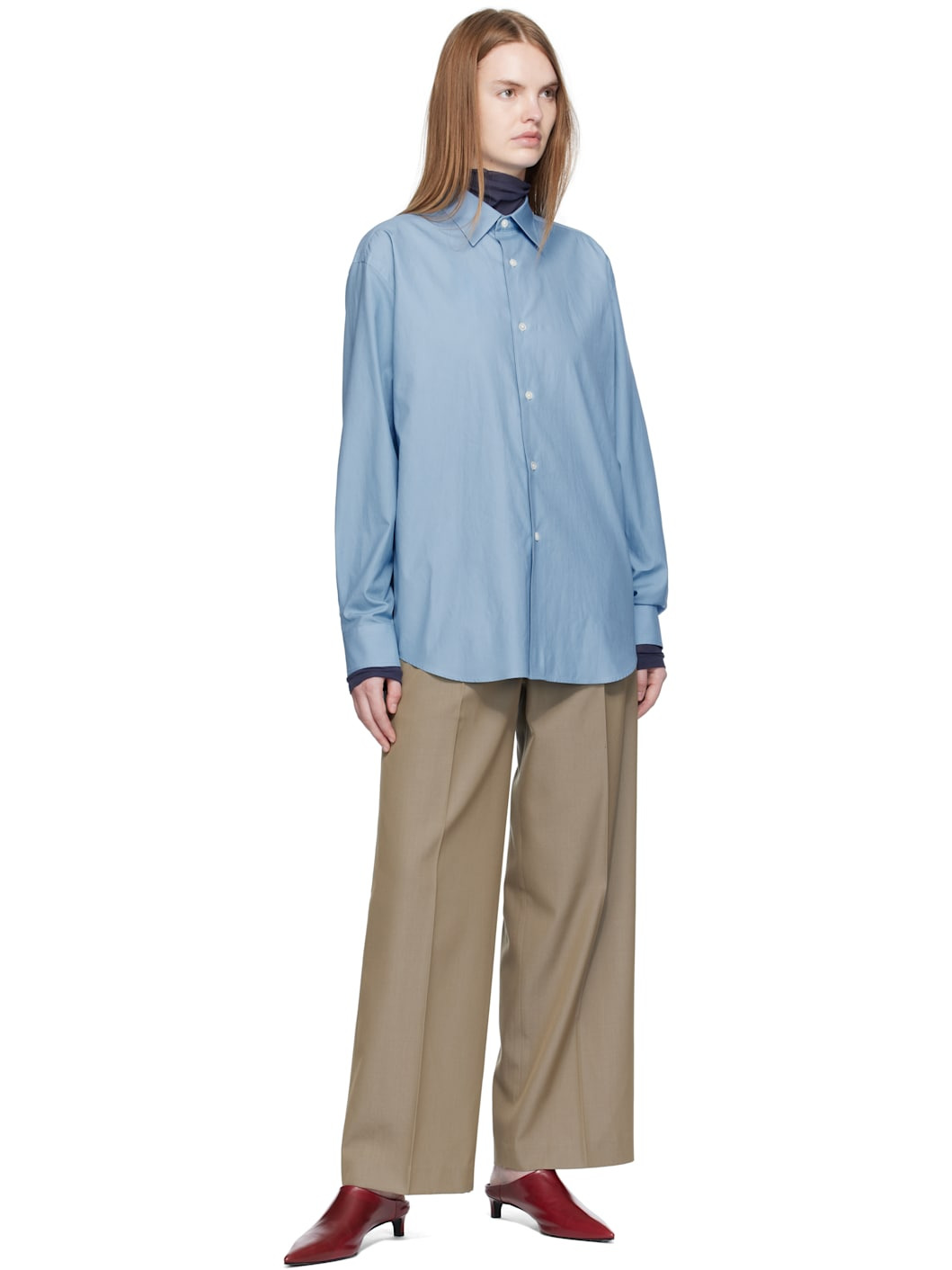 Blue Washed Finx Twill Shirt - 4