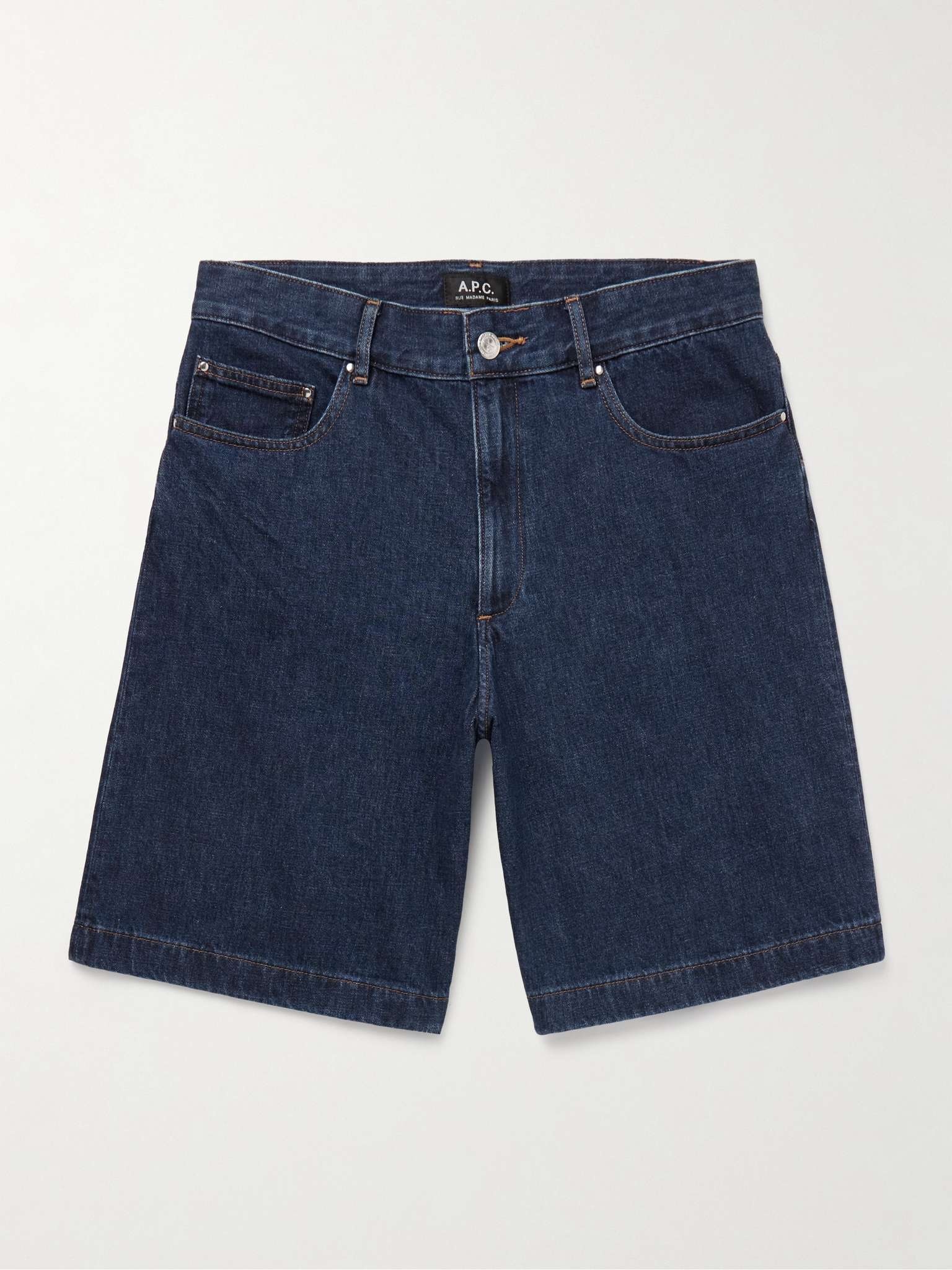 Helio Straight-Leg Denim Shorts - 1