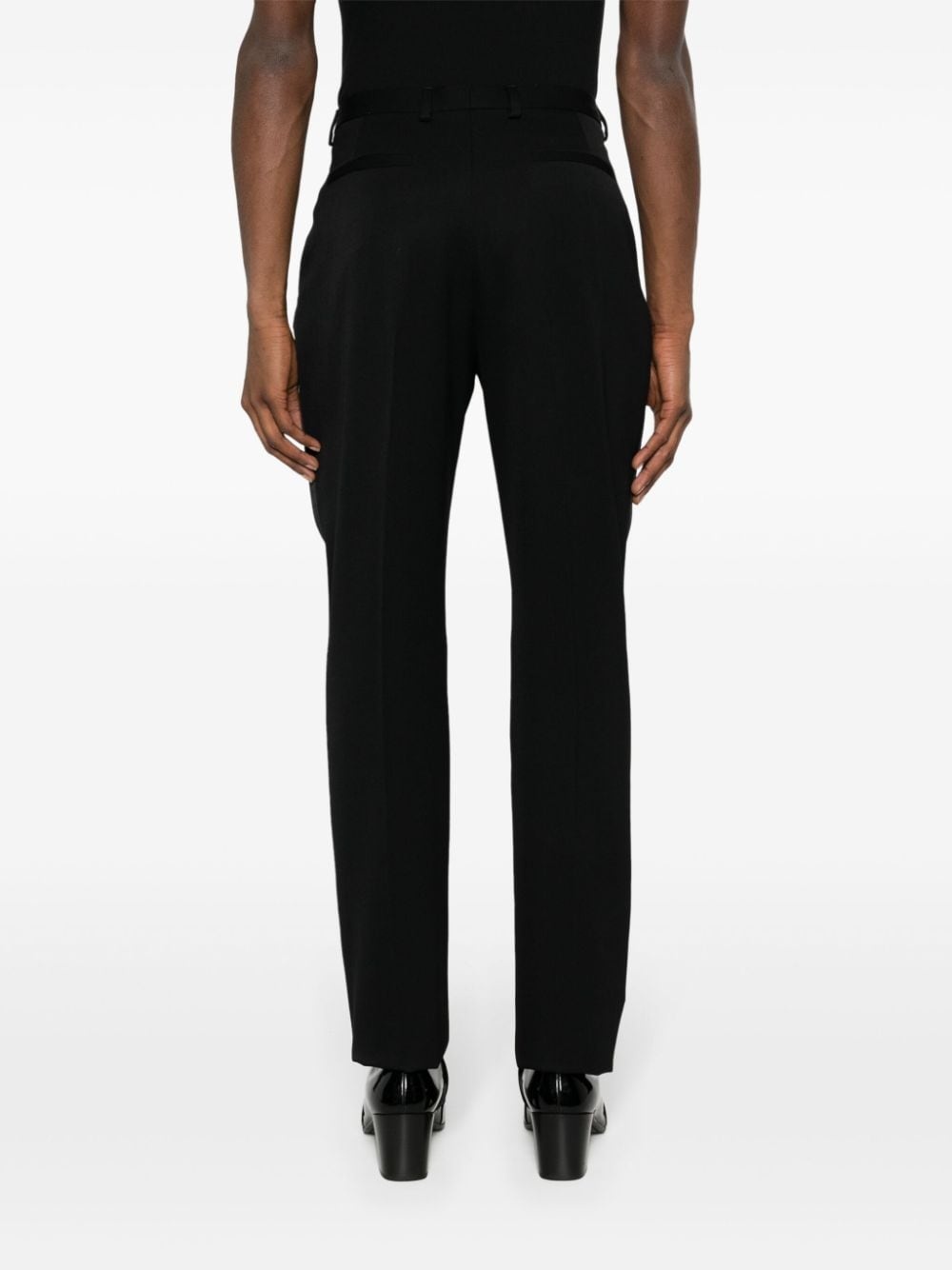 high-waist straight-leg trousers - 4