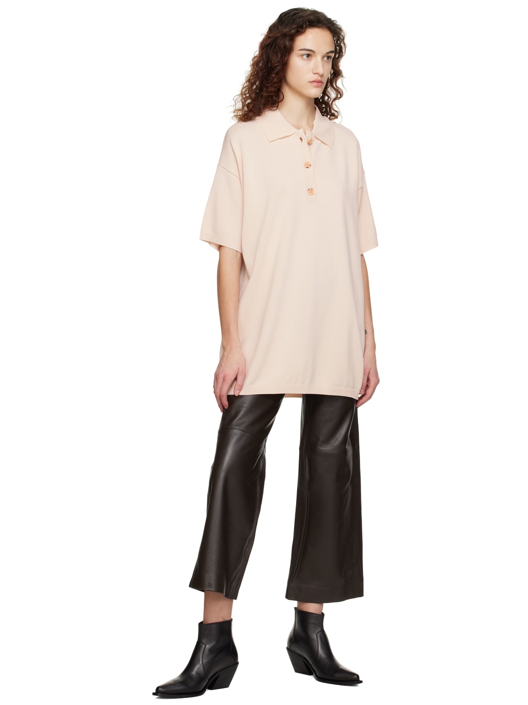 SSENSE Exclusive Pink Jane Polo - 4
