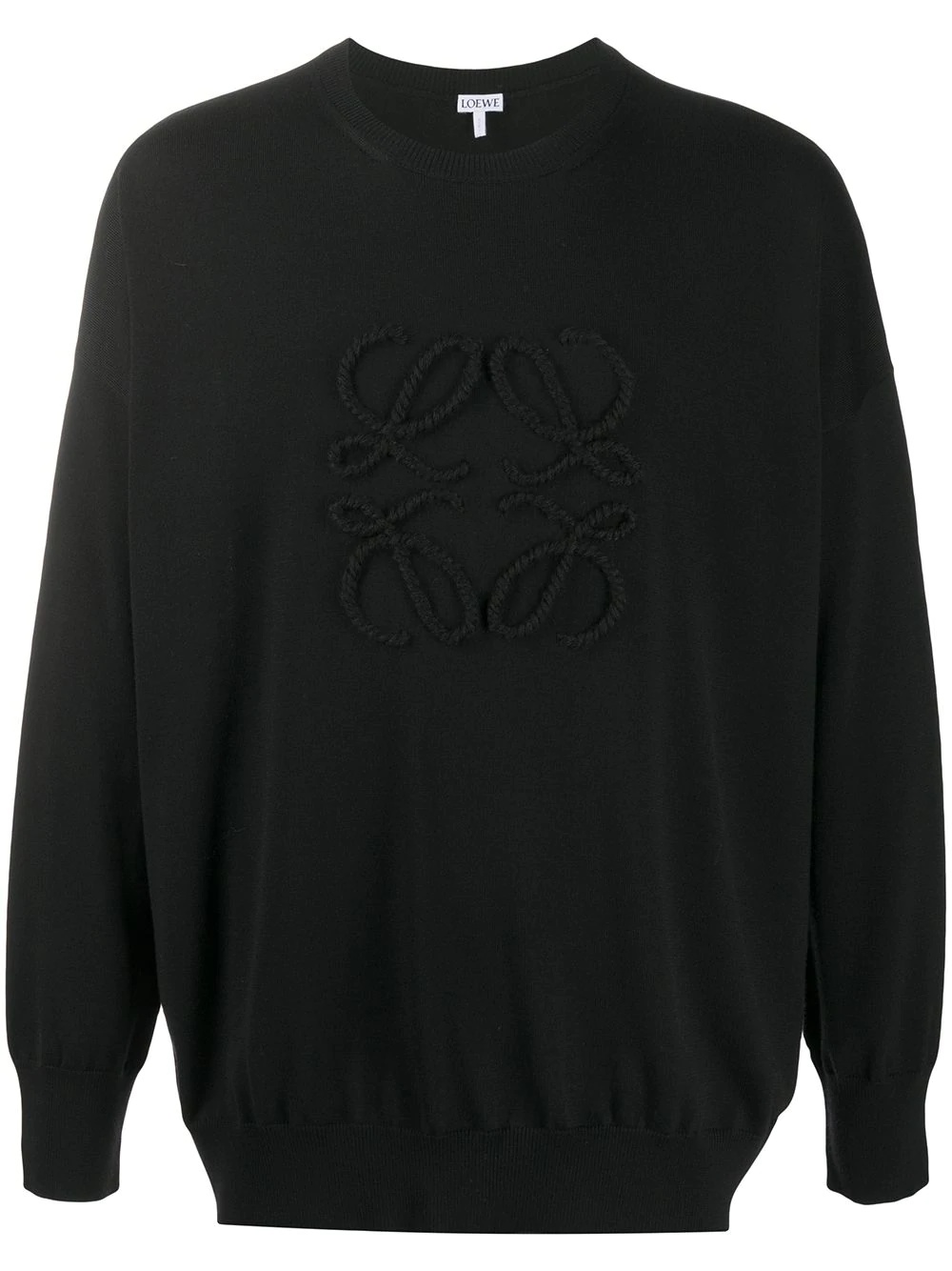 embroidered logo cashmere-wool jumper  - 1