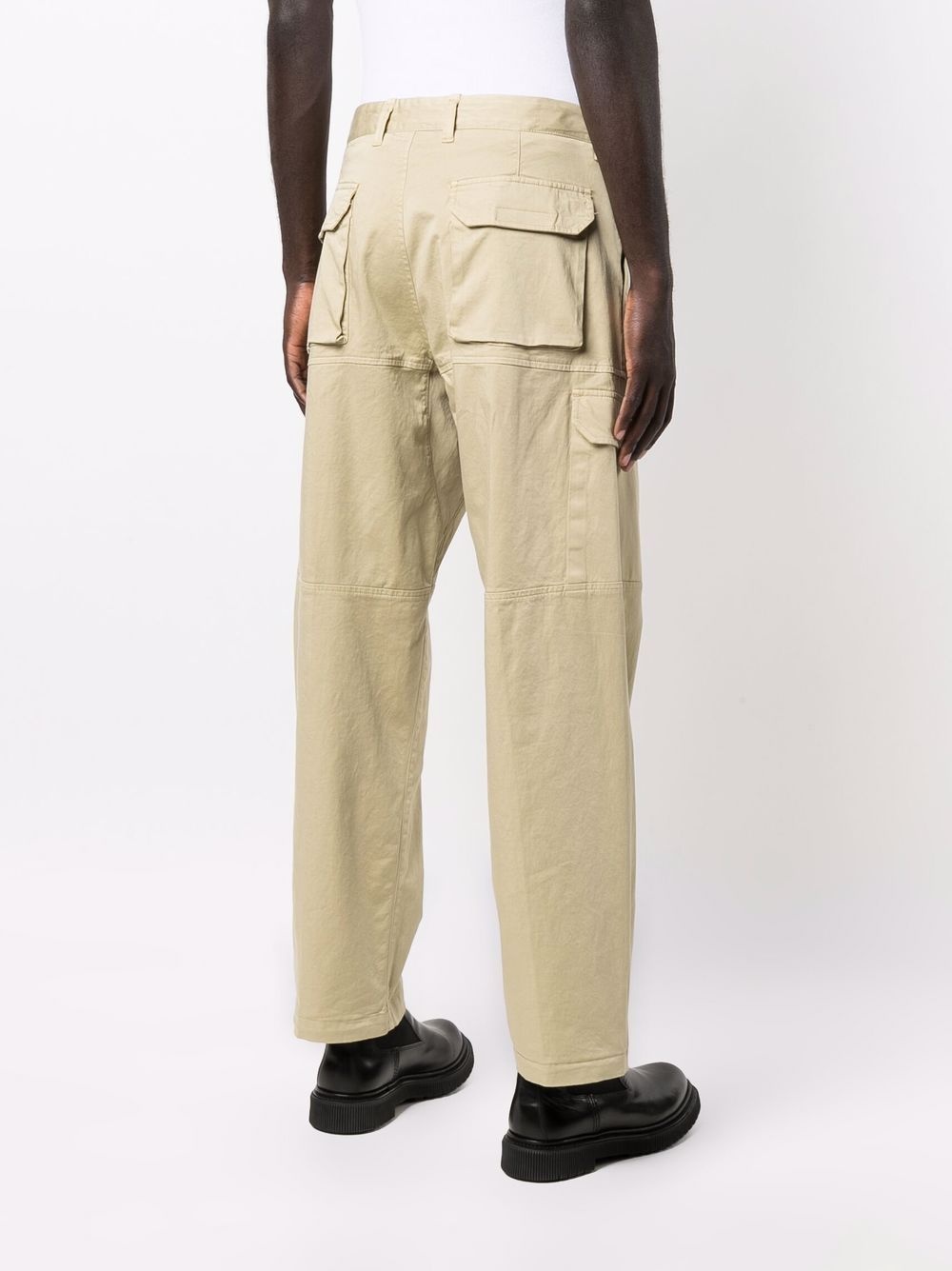 compass badge cargo trousers - 4