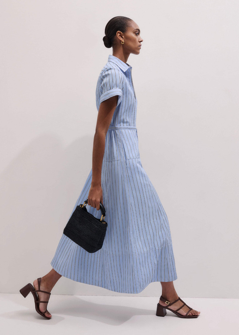 ME+EM Zip Neck Shirt Dress outlook