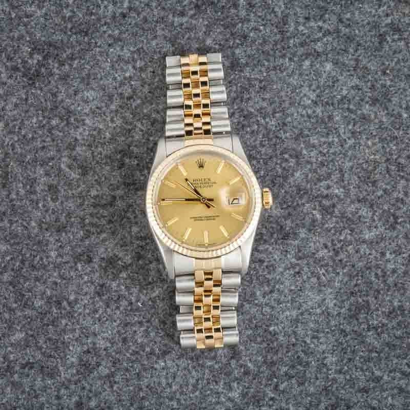 Used Rolex Datejust 16013 Steel & Yellow Gold - 5