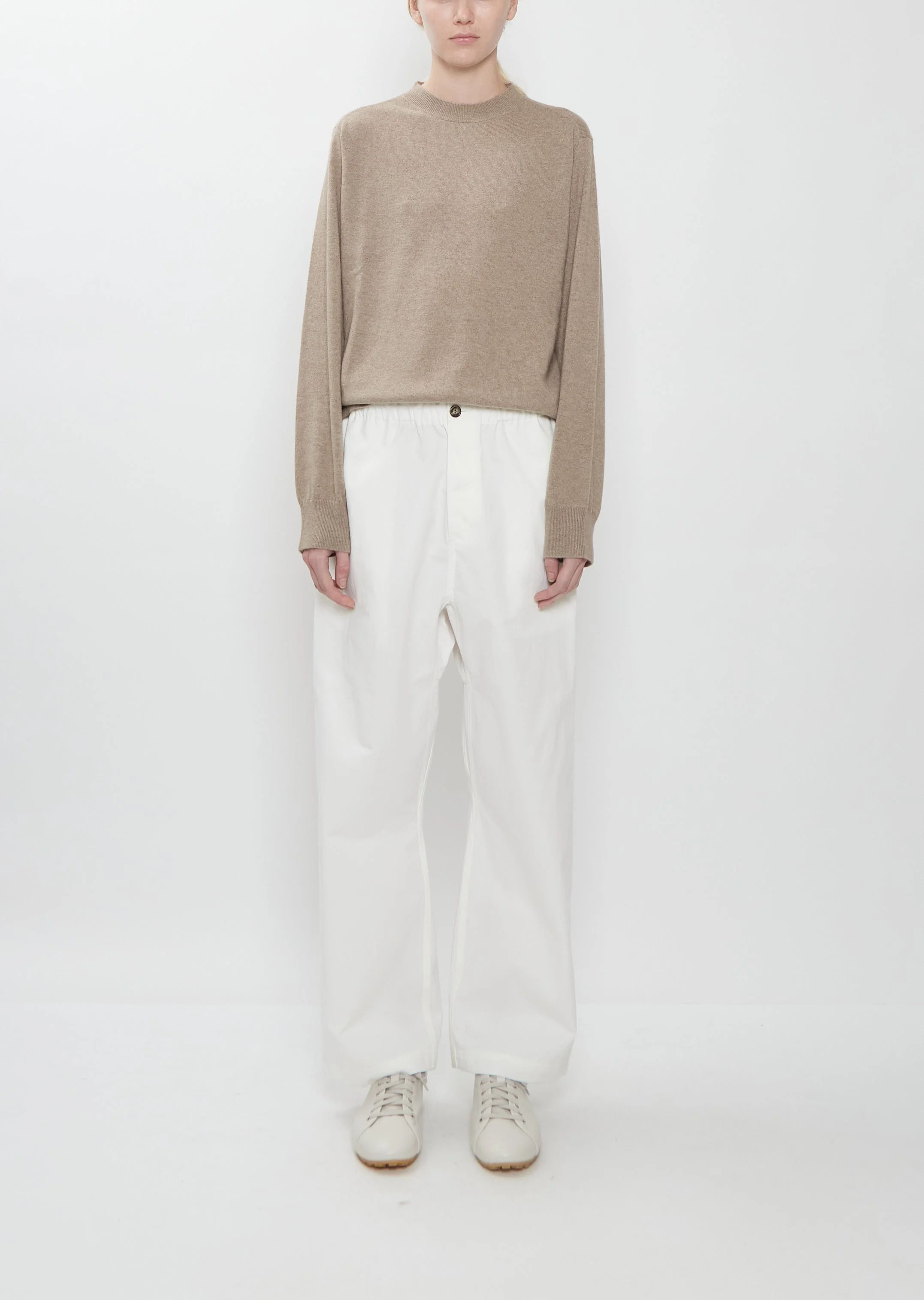 Pinot Winter Cotton Pants — Off White - 1