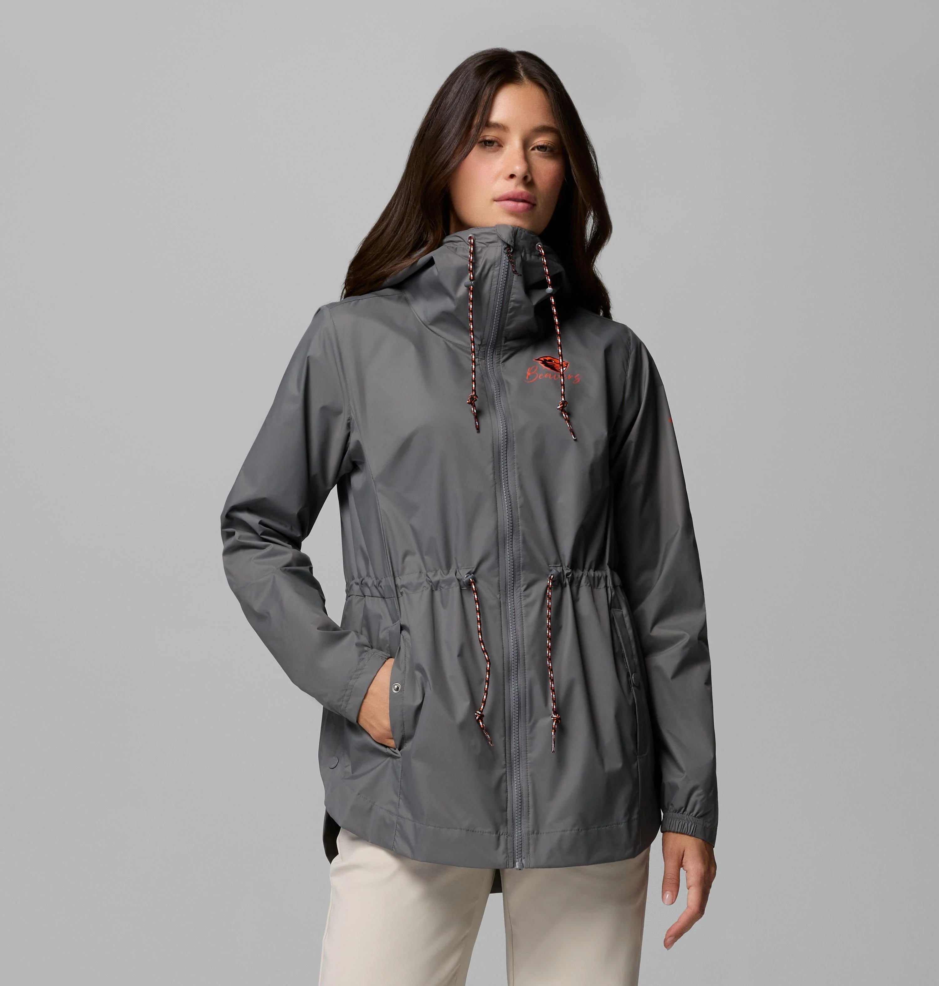 Women's Collegiate Lily Park Rain Jacket - Oregon State - 1
