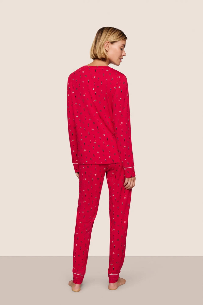 eberjey Gisele Printed TENCEL™ Modal Crewneck PJ Set outlook