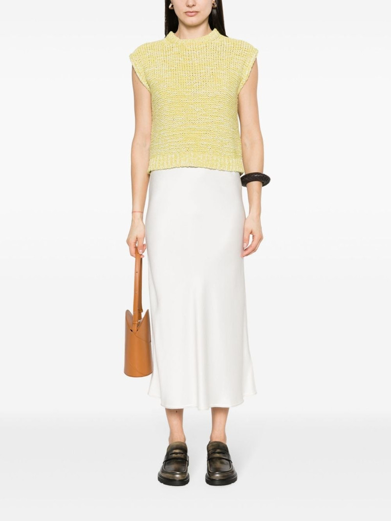 FABIANA FILIPPI crochet-knit mÃ©lange-effect vest outlook