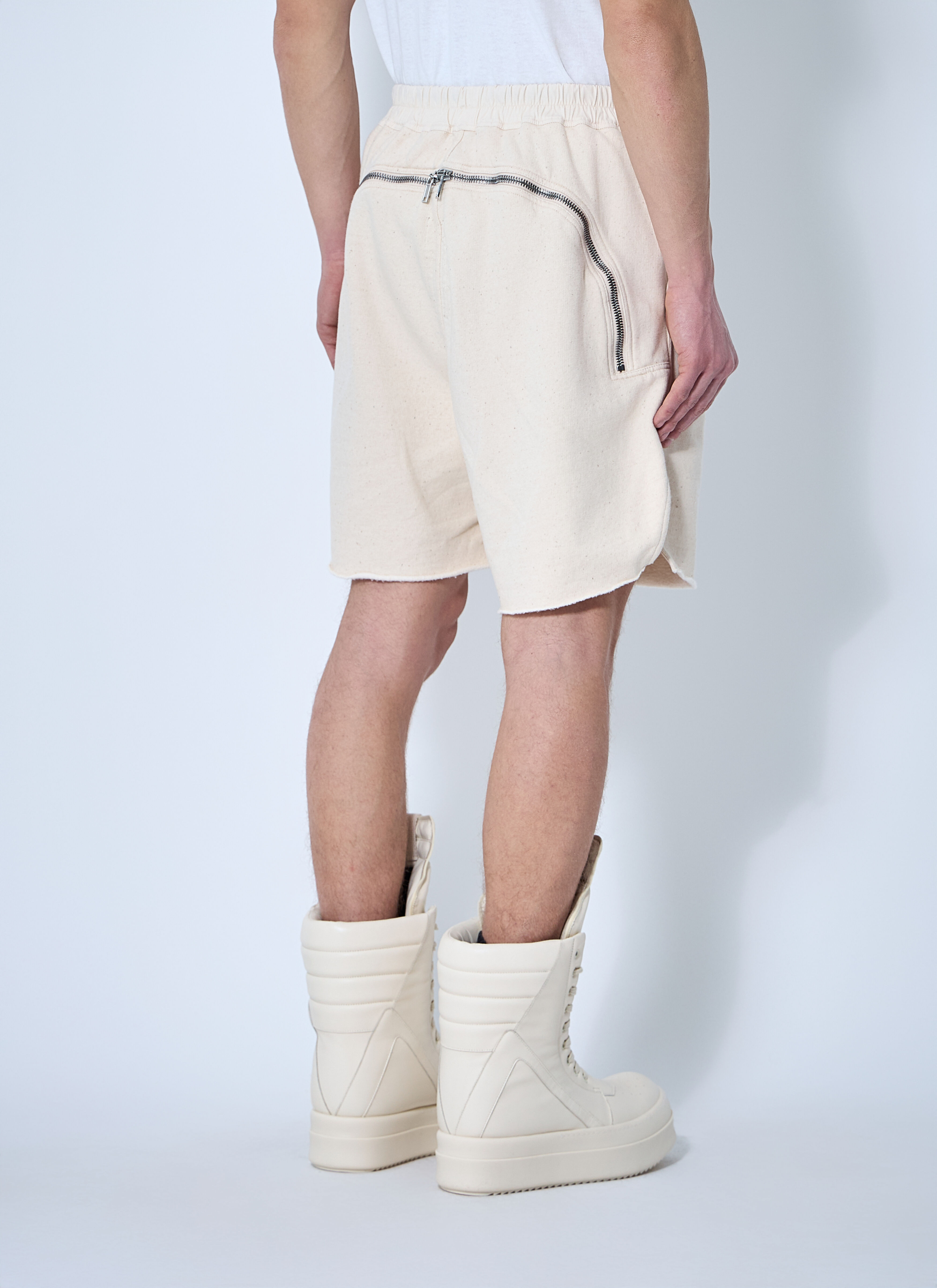 Brushed Cotton Track Shorts - 4