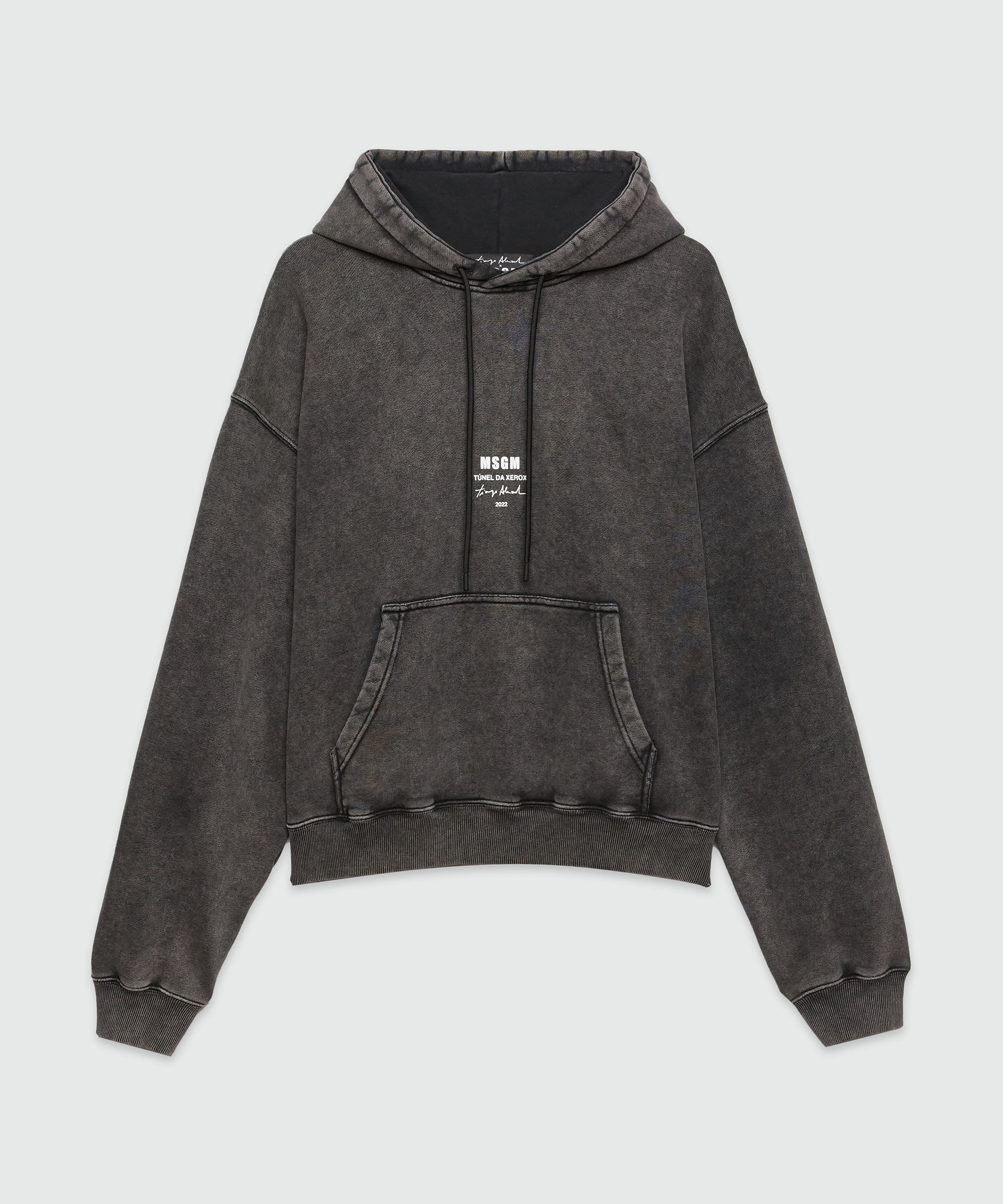 Faded jersey sweatshirt with  "Túnel da Xerox" print - 1