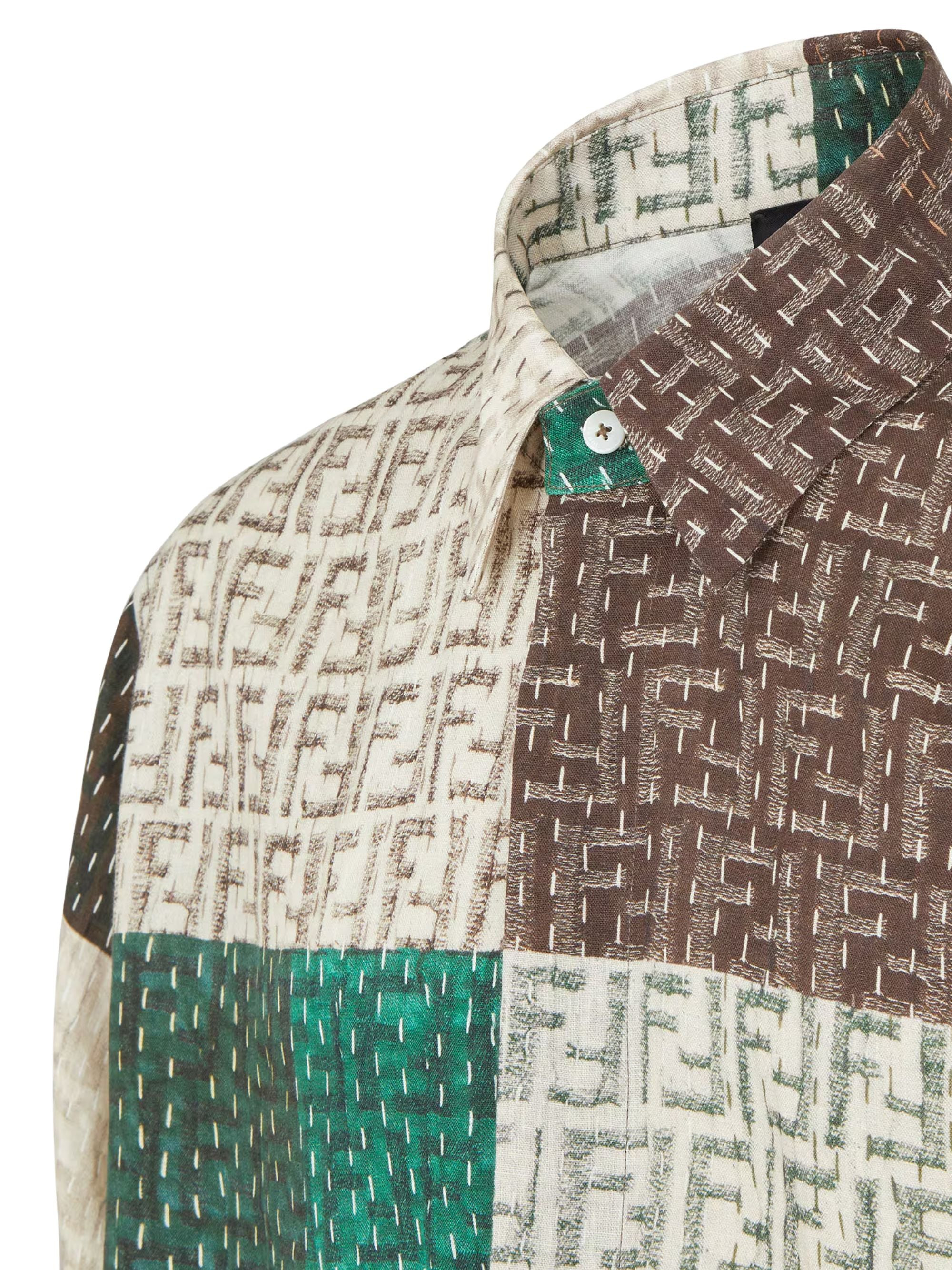 Fendi Men Ff Patch Shirt - 3