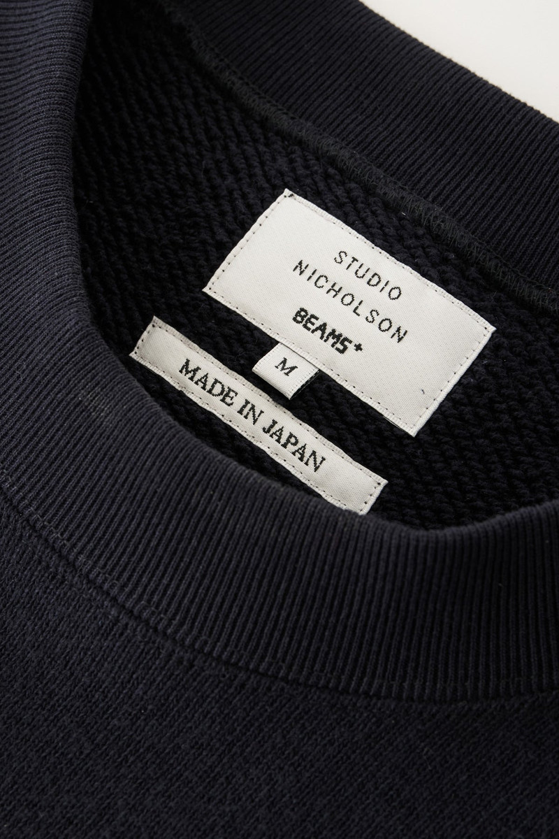 BEAMS PLUS Studio Nicholson x Beams+ Holly Jersey Sweat - Darkest Navy outlook