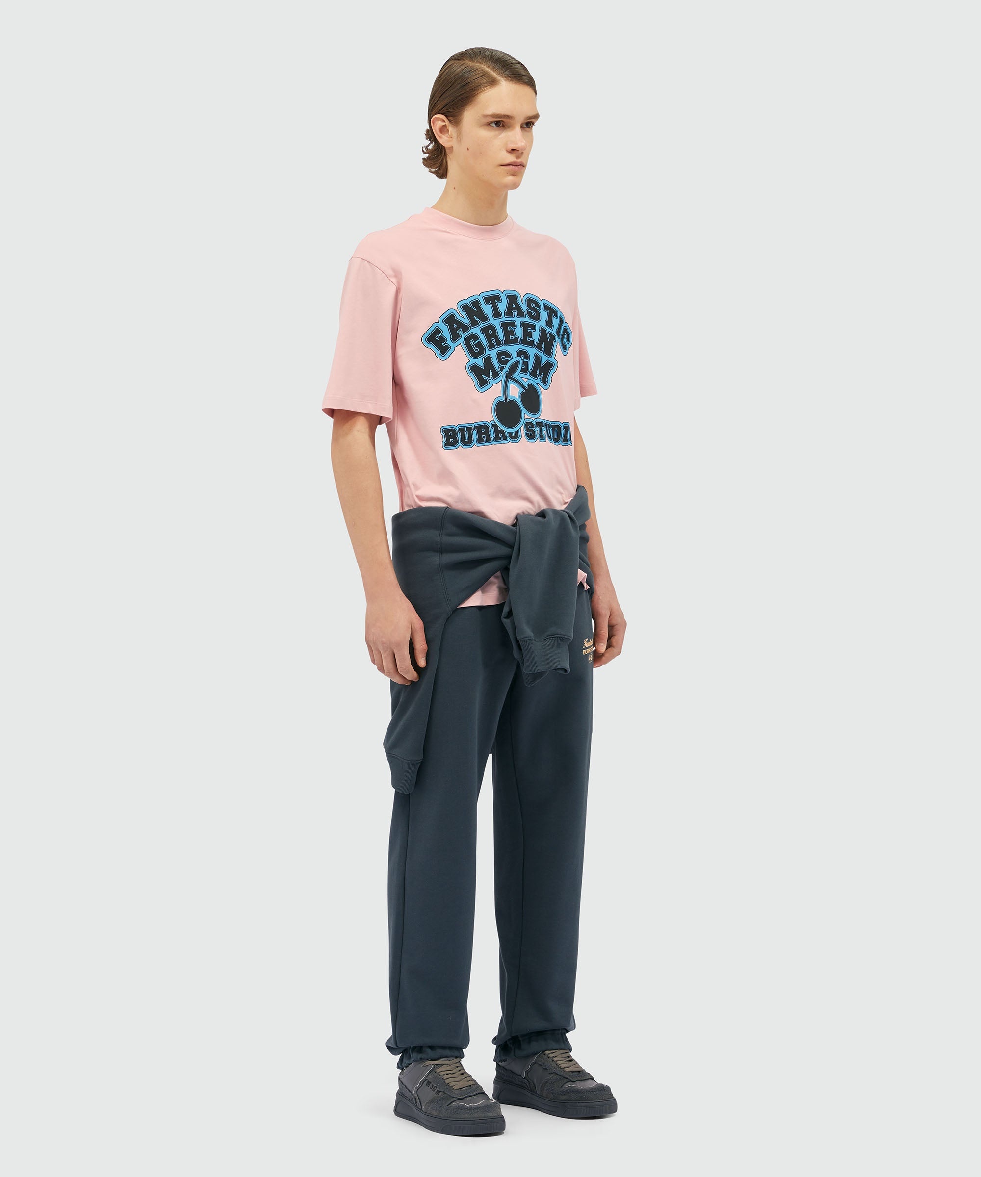 Organic cotton "Fantastic Green Burro Studio" pants - 4