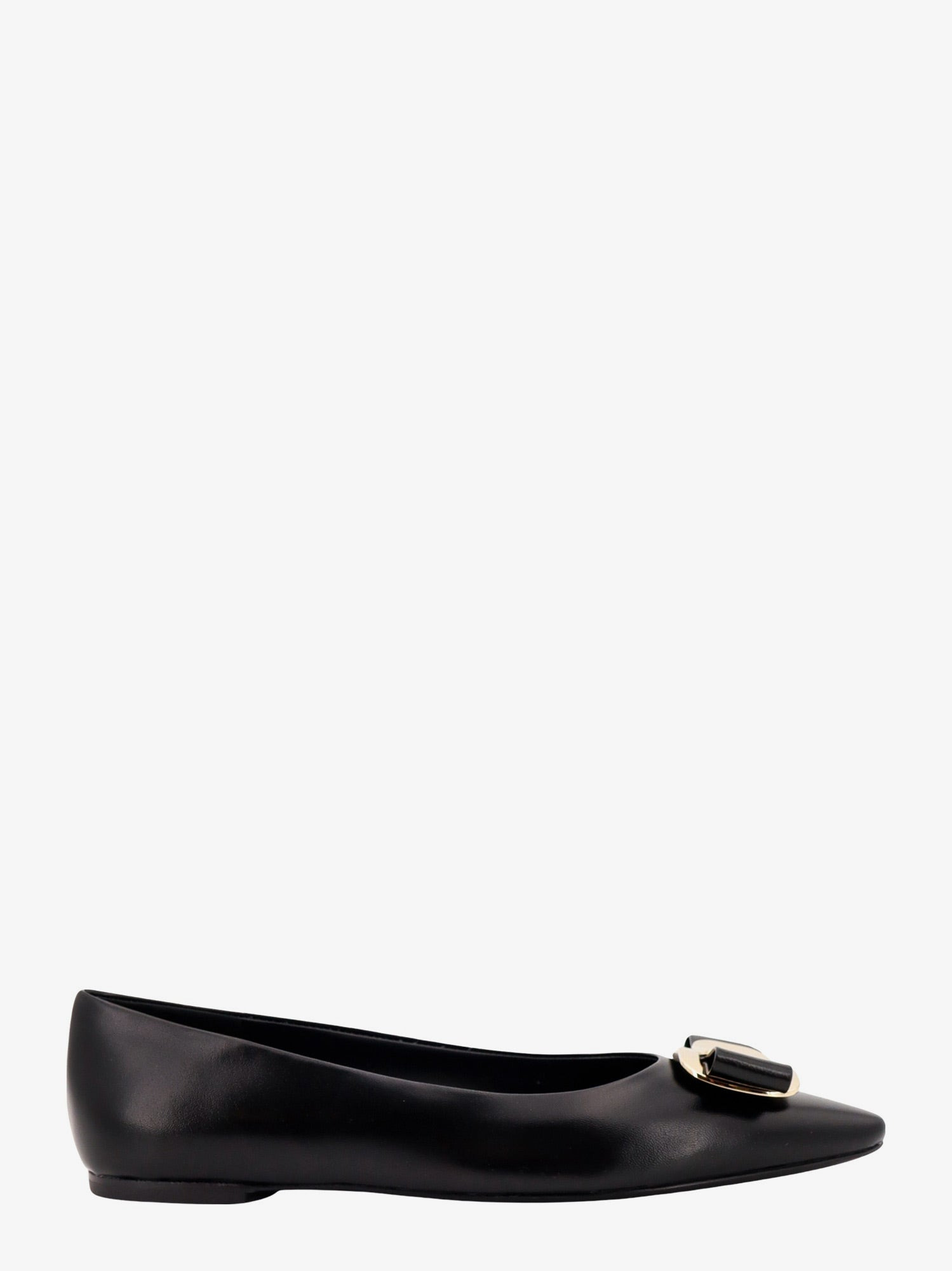Leather Ballerinas With Iconic Vara Bow - 1