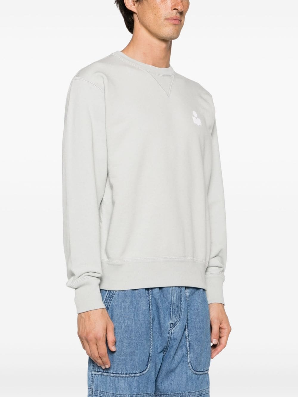 Mike logo-flocked sweatshirt - 3