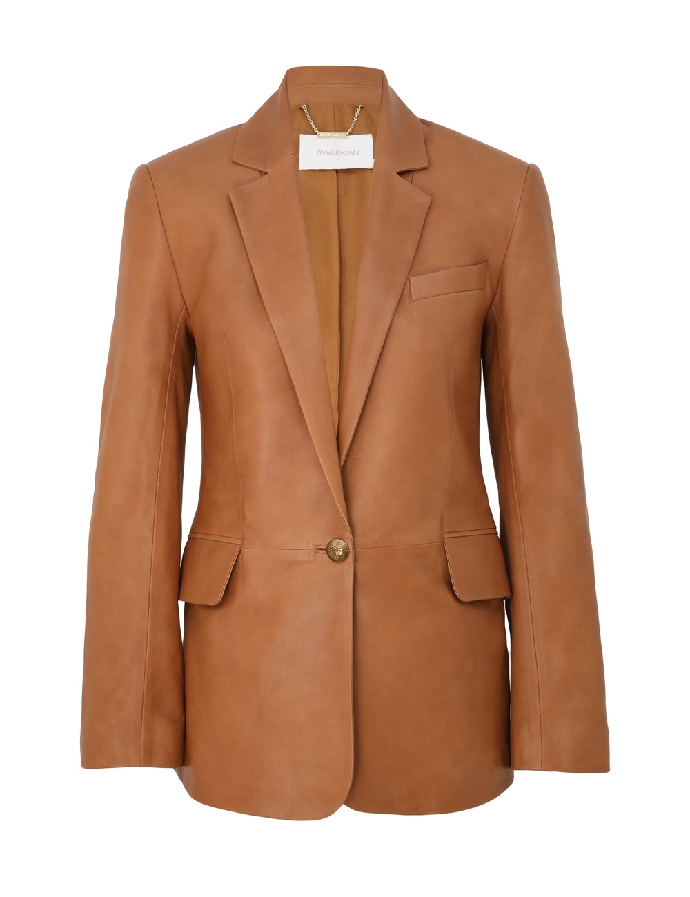 CRUSH LEATHER BLAZER - 1