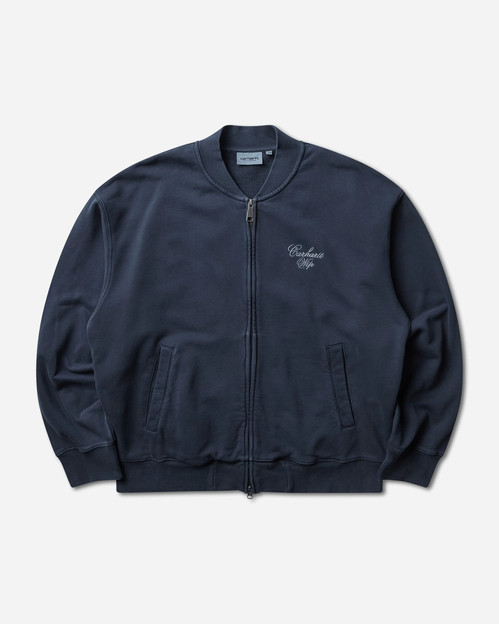 Men's Longhand Bomber Dark Navy (Garment Dyed) - 1