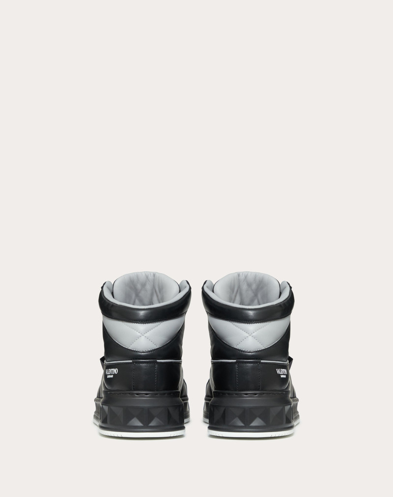 ONE STUD MID-TOP CALFSKIN SNEAKER 3