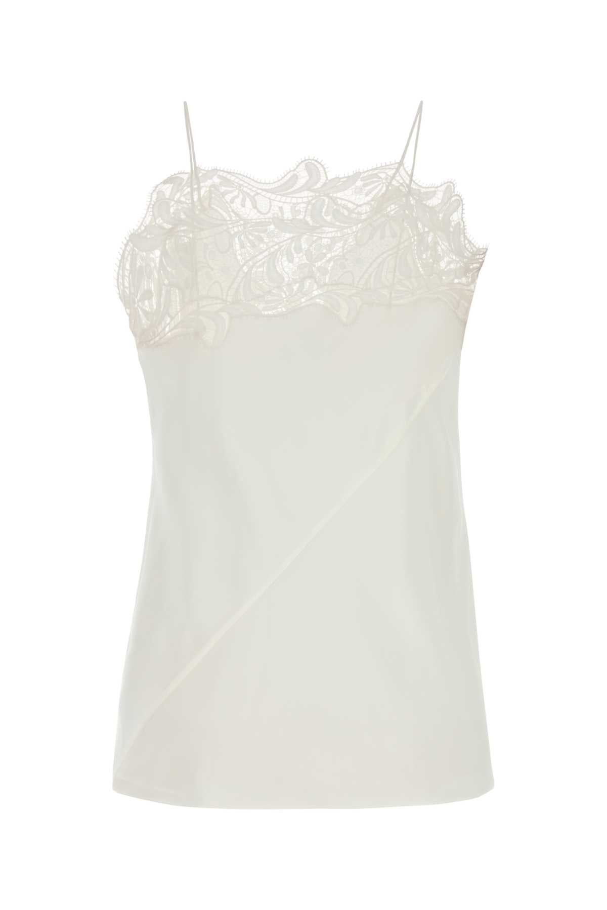 Salvatore Ferragamo Women White Crepe Top - 2