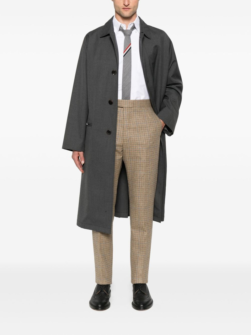 Thom Browne checked straight-leg trousers outlook