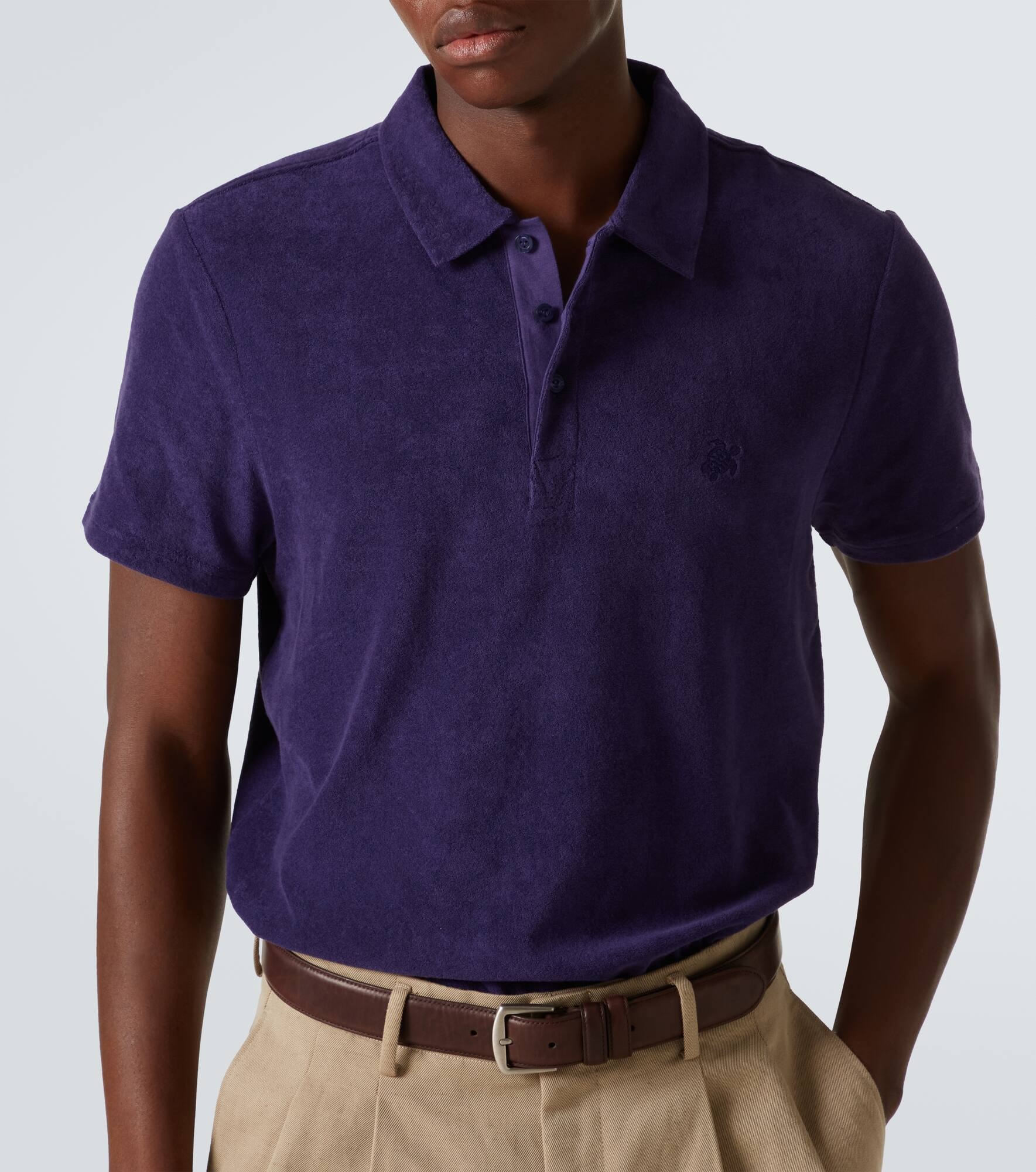 Phoenix cotton-blend terry polo shirt - 5