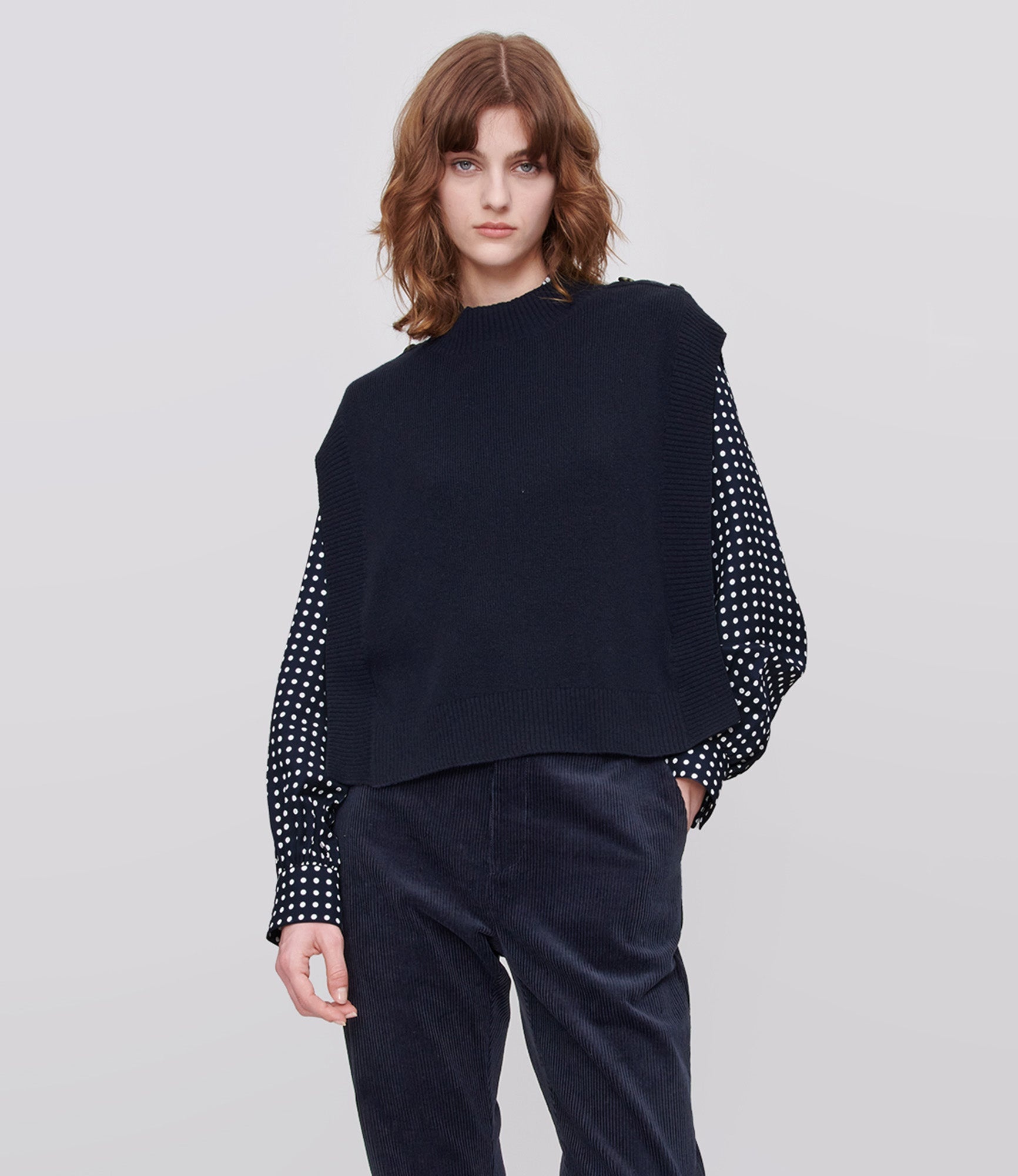 MATHILDE SLEEVELESS SWEATER - 2