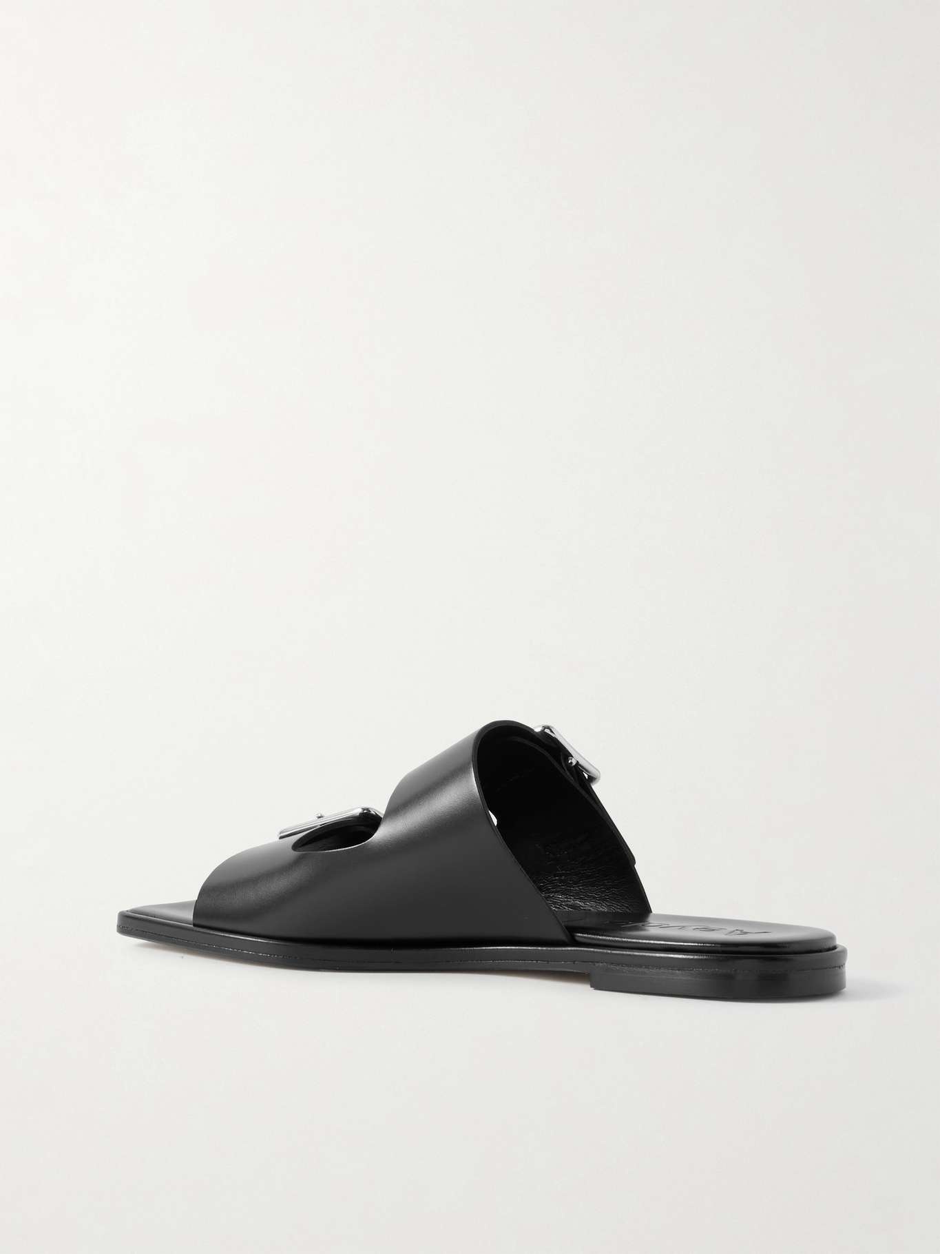 Tonya buckled leather sandals Black - 3