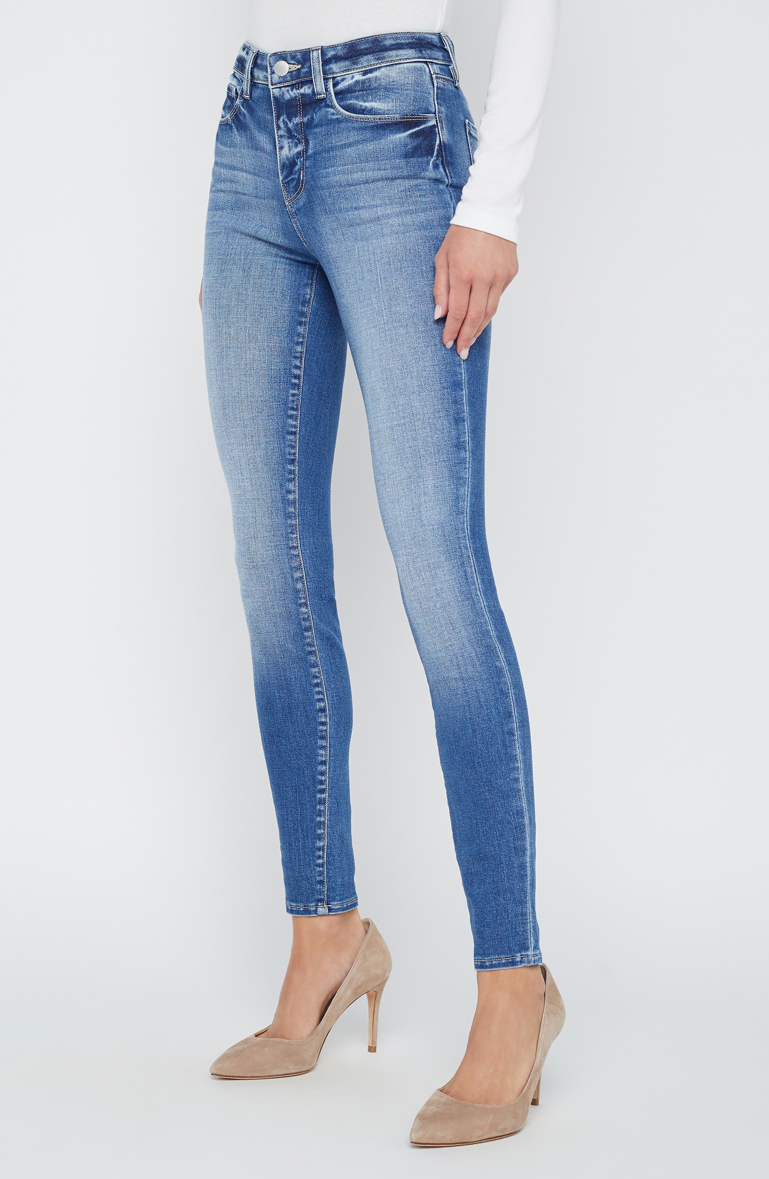 L'AGENCE Marguerite High Waist Skinny Jeans in Hampton at Nordstrom - 3