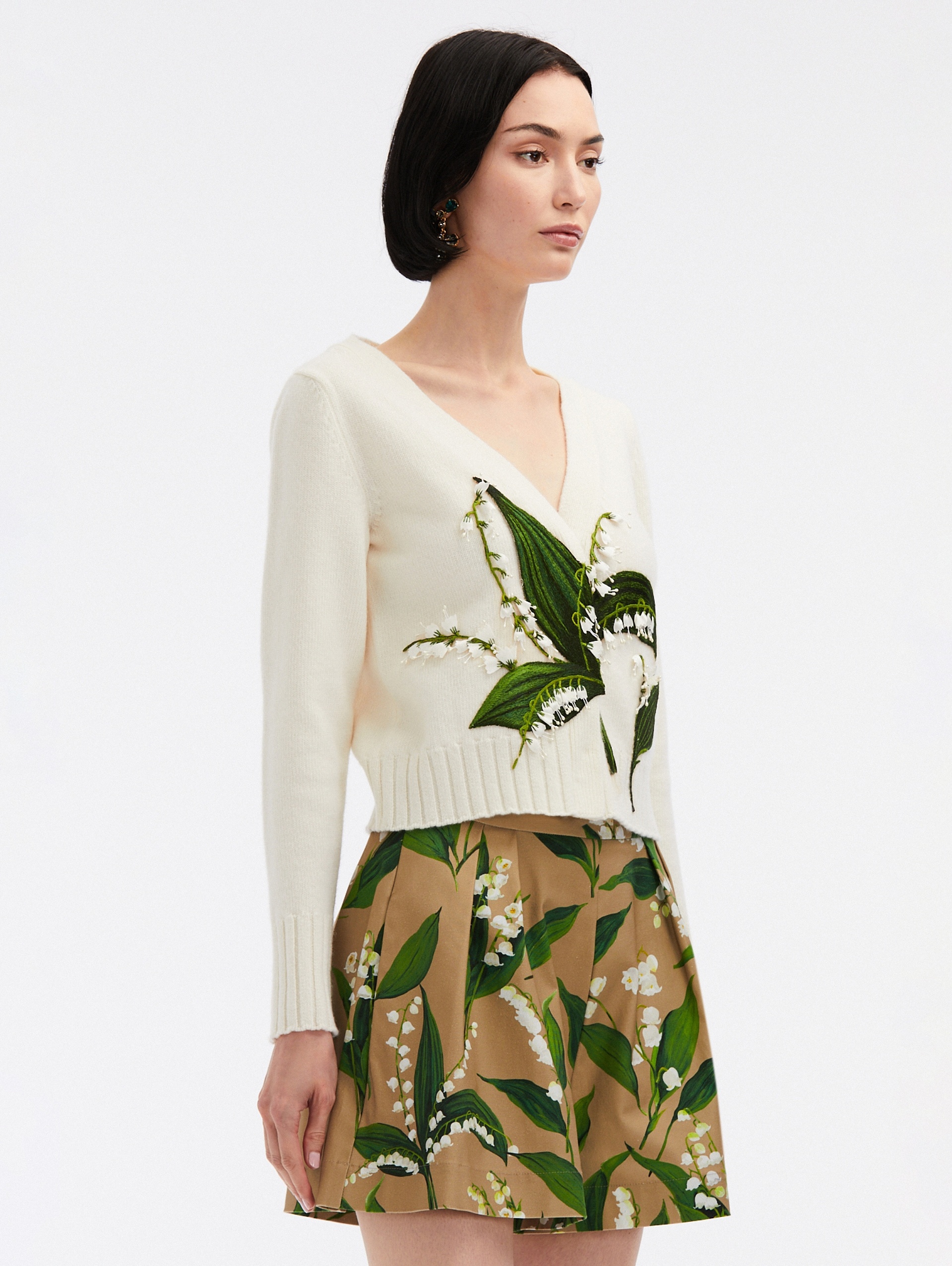 LILY OF THE VALLEY THREADWORK CARDIGAN - 4