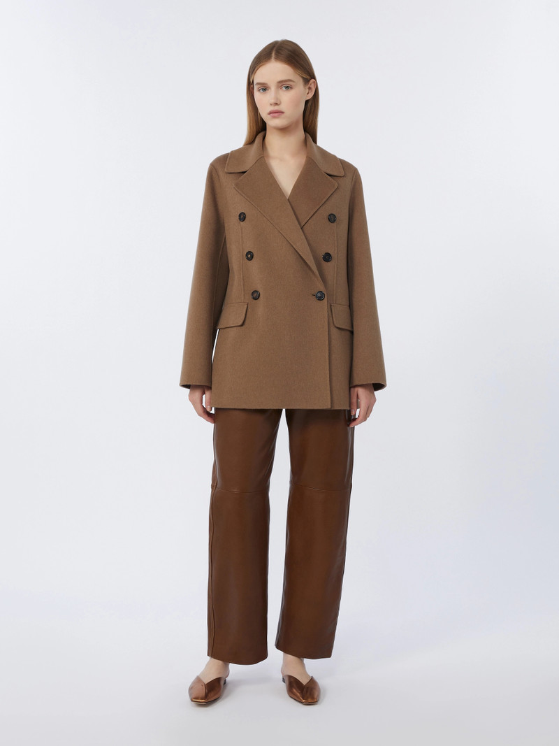 'S Max Mara Double-breasted double-faced wool jacket - CAMEL outlook