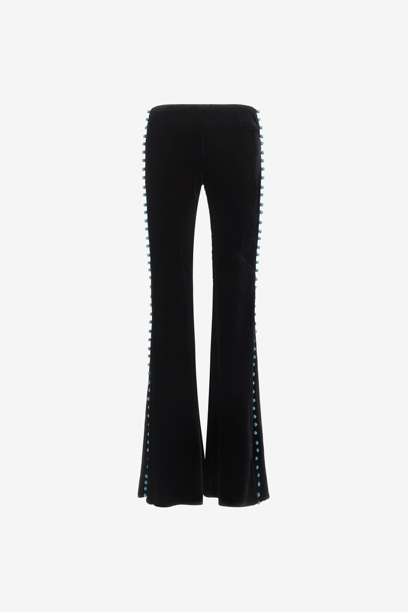 Flare Black Trousers 1