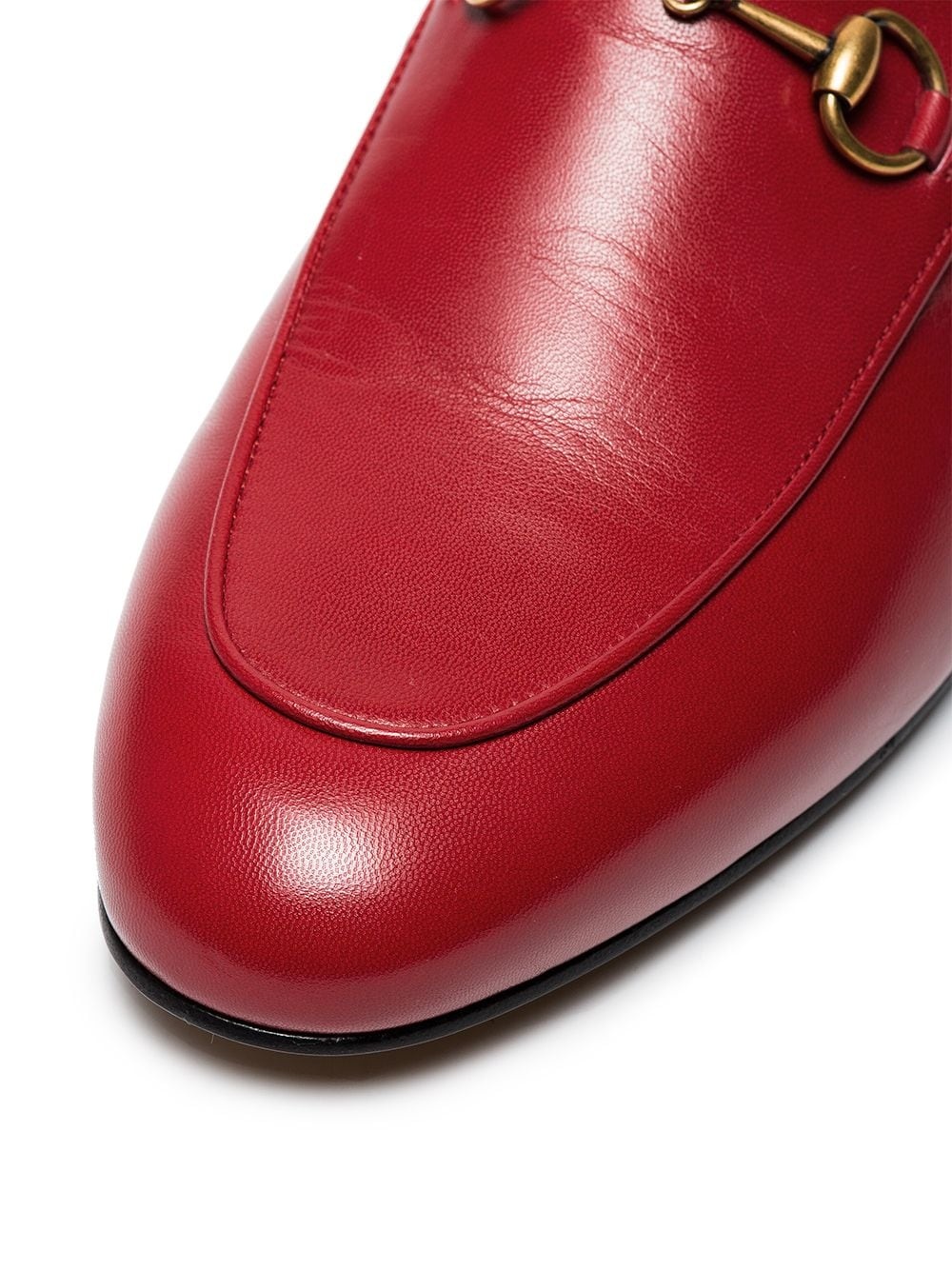 red Princetown leather mules  - 5