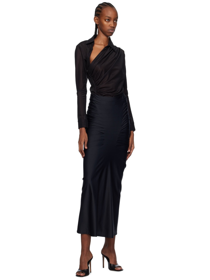 GAUGE81 Black Melia Maxi Skirt outlook