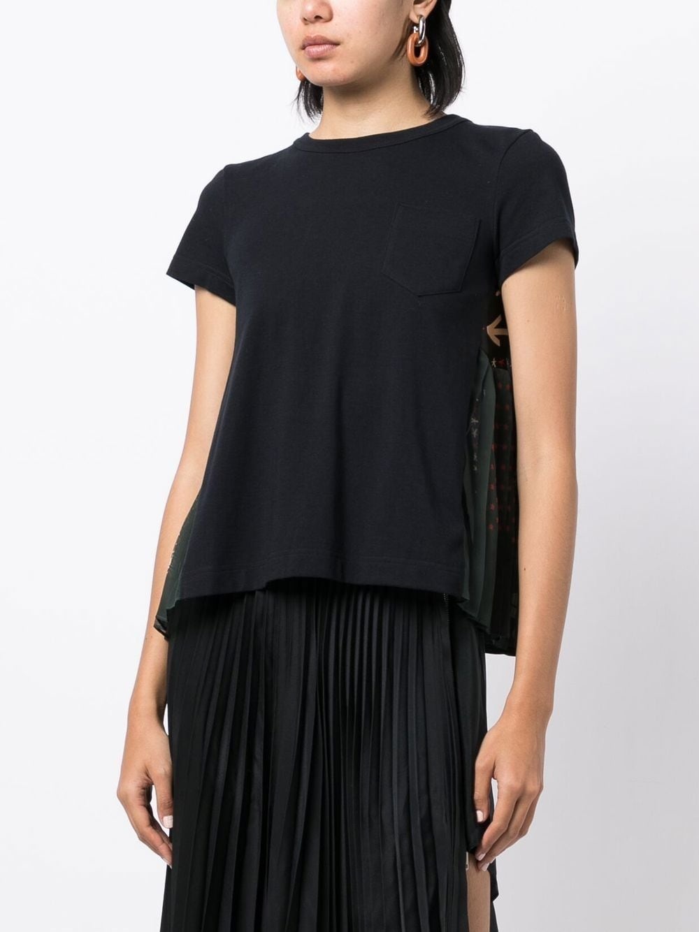 x Eric Haze pleat-panelled top - 3