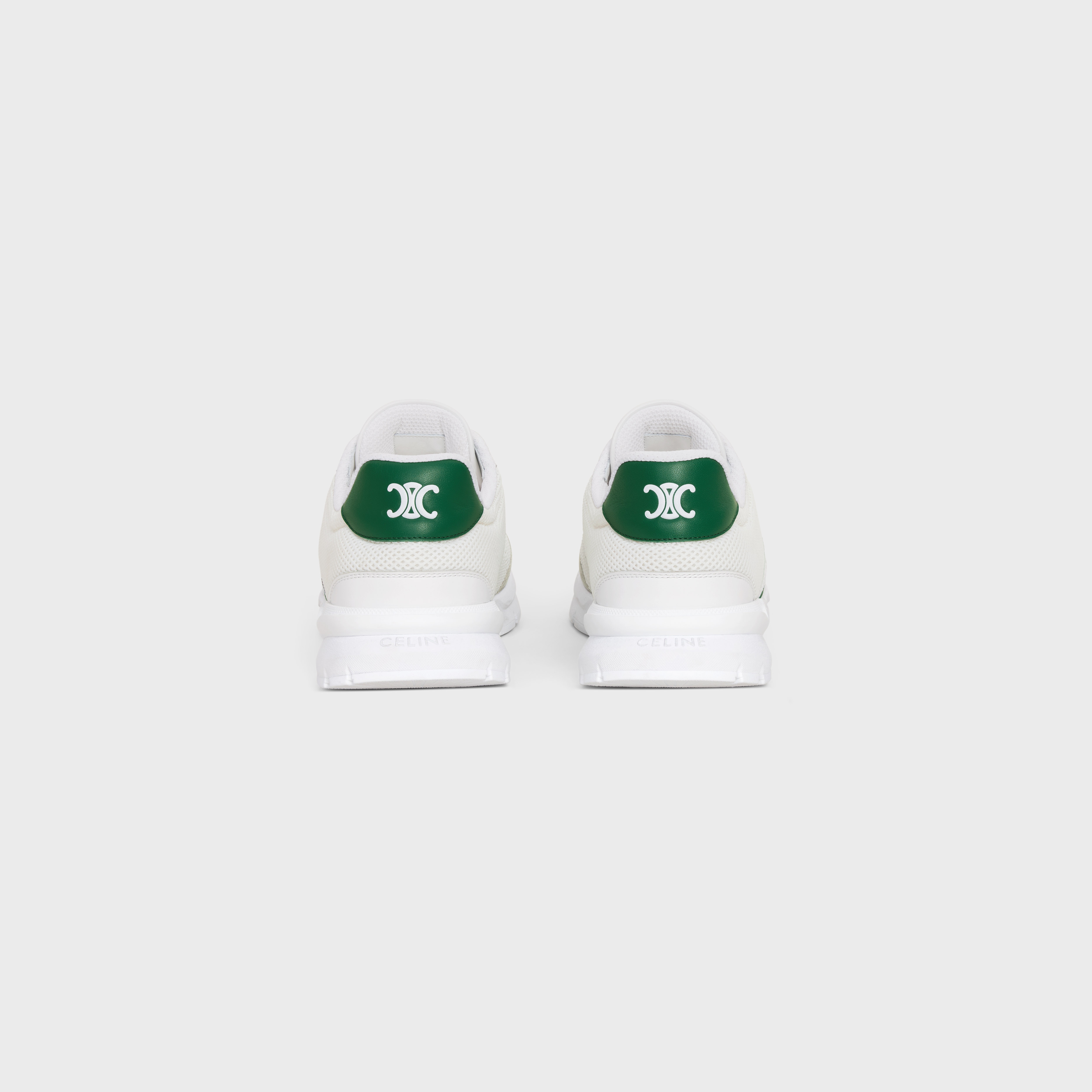CELINE RUNNER CR-01 LOW LACE-UP SNEAKER in MESH, CALFSKIN AND SUEDE CALFSKIN - 3