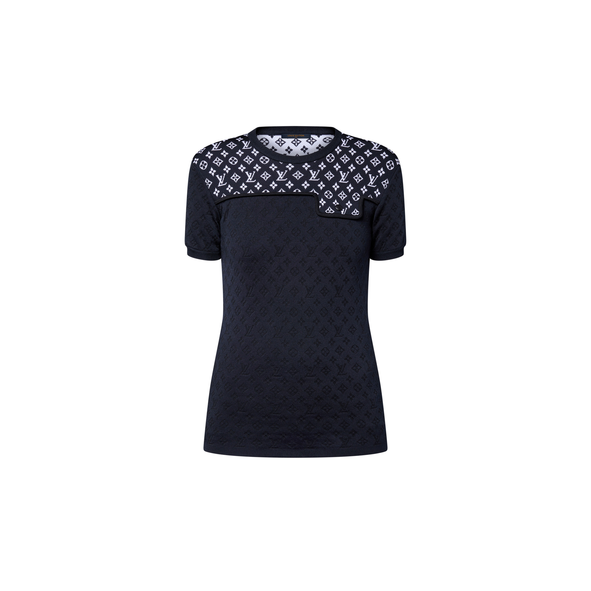 Monogram Jacquard Knit Top - 1
