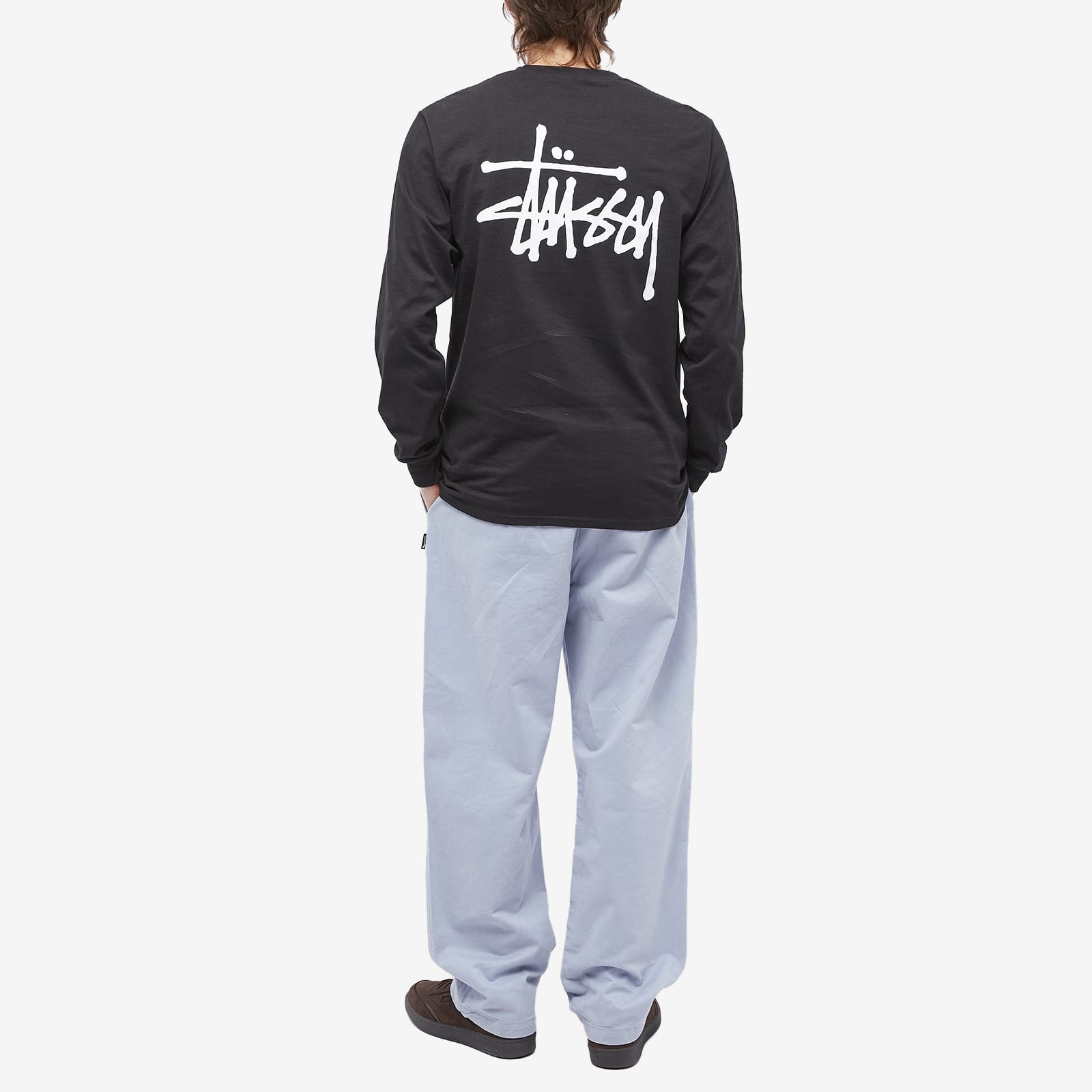 Stussy Long Sleeve Basic Stussy T-Shirt - 4