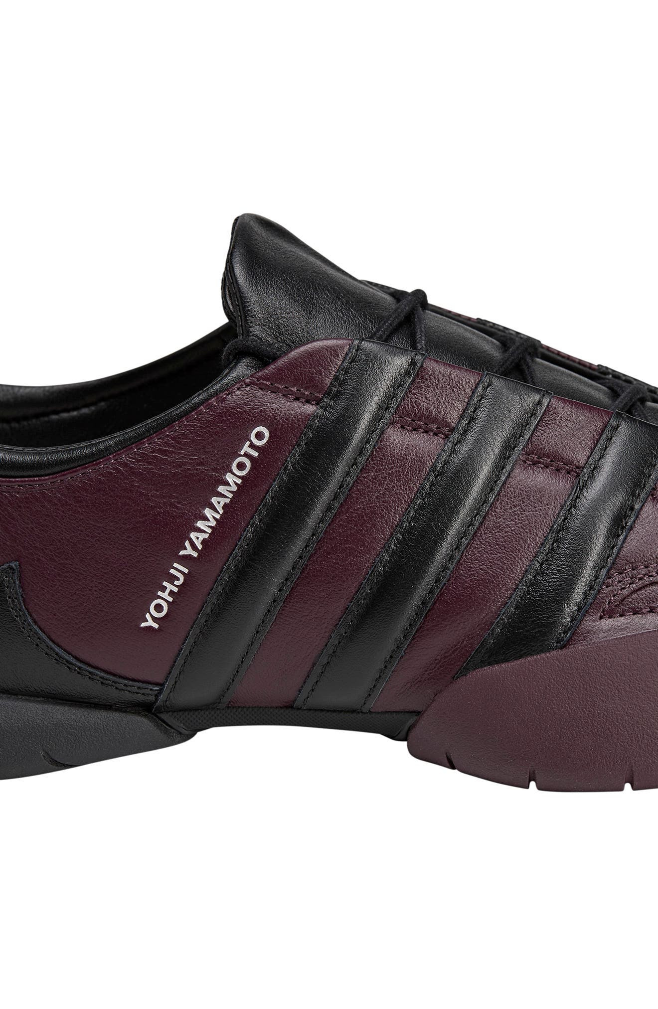 Y-3 Gender Inclusive Regu Sneaker in Black/Shadow Maroon at Nordstrom - 7