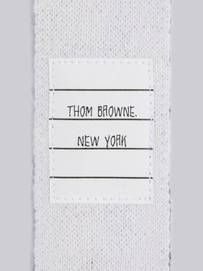 Thom Browne Medium Grey Cashmere Knit 4-Bar Tie outlook