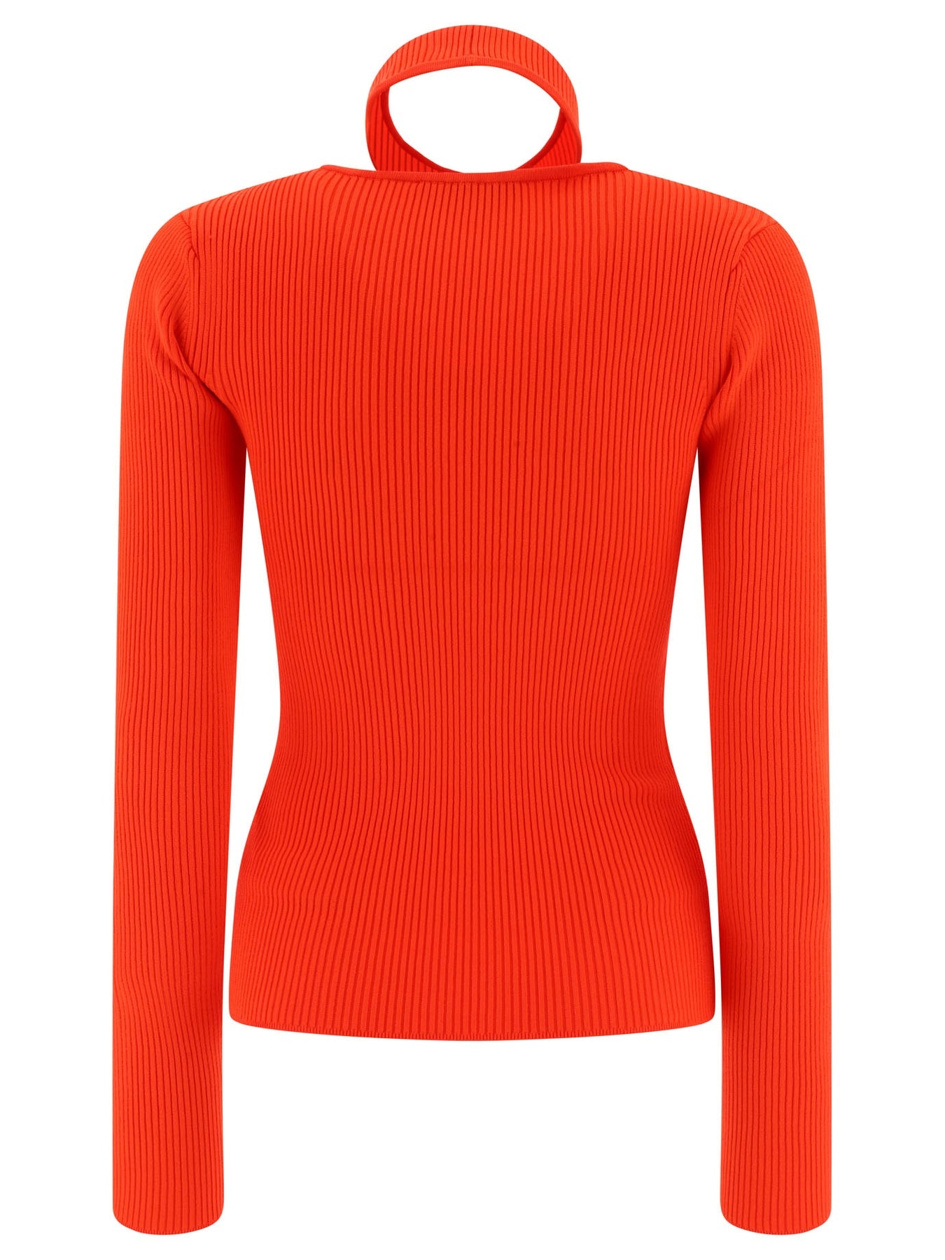 Top With Cut-Out Knitwear Red - 2