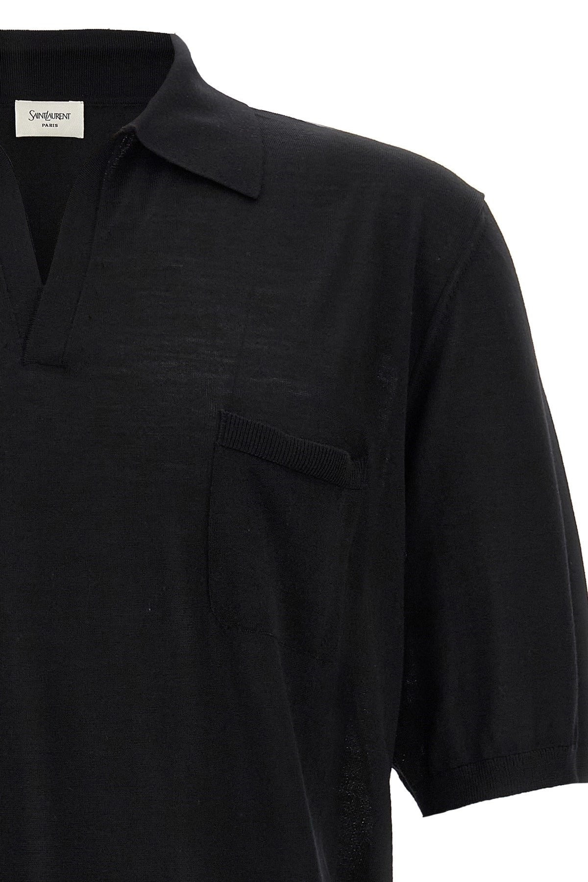 Saint Laurent Men Wool Polo Shirt - 3