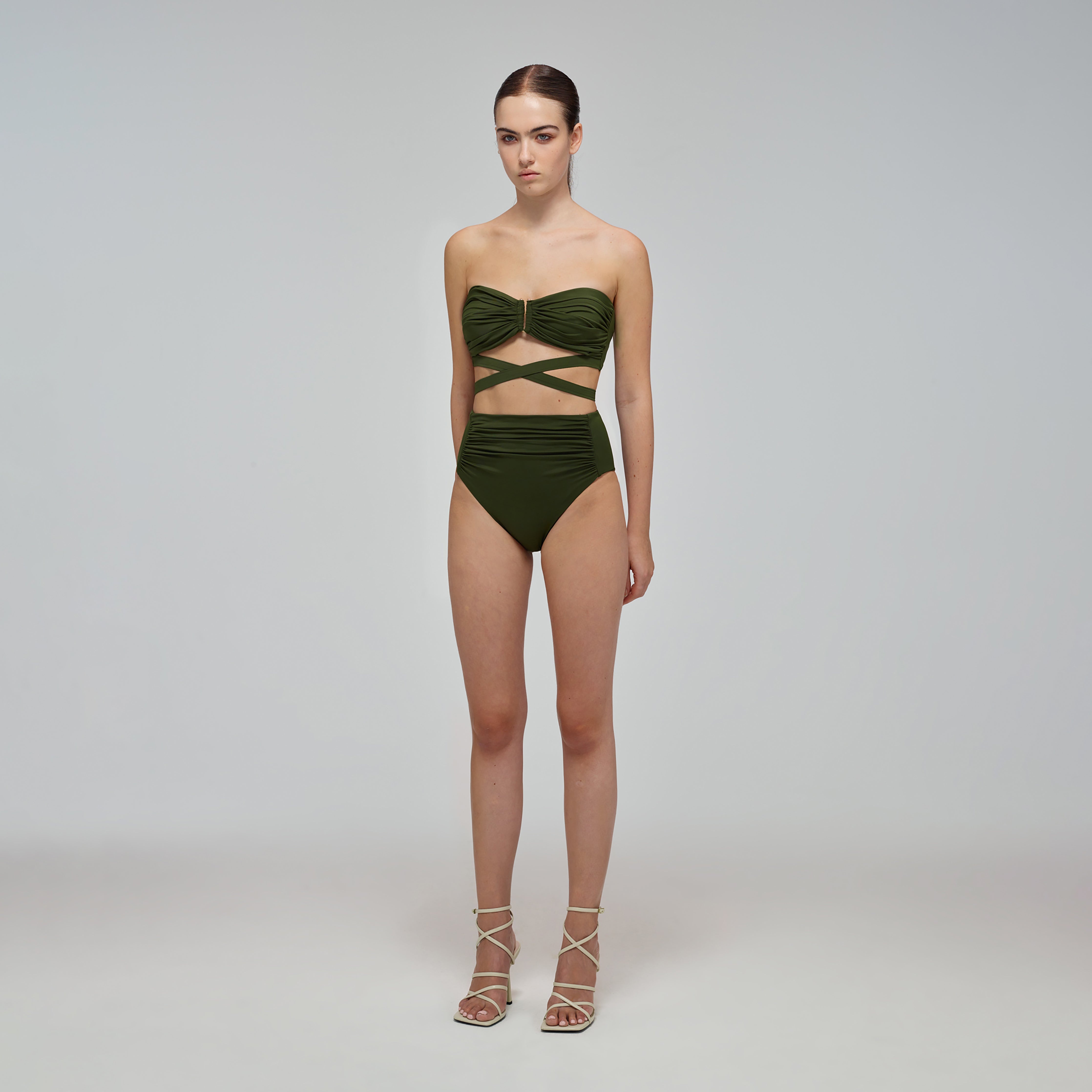 Khaki High Waisted Brief - 2