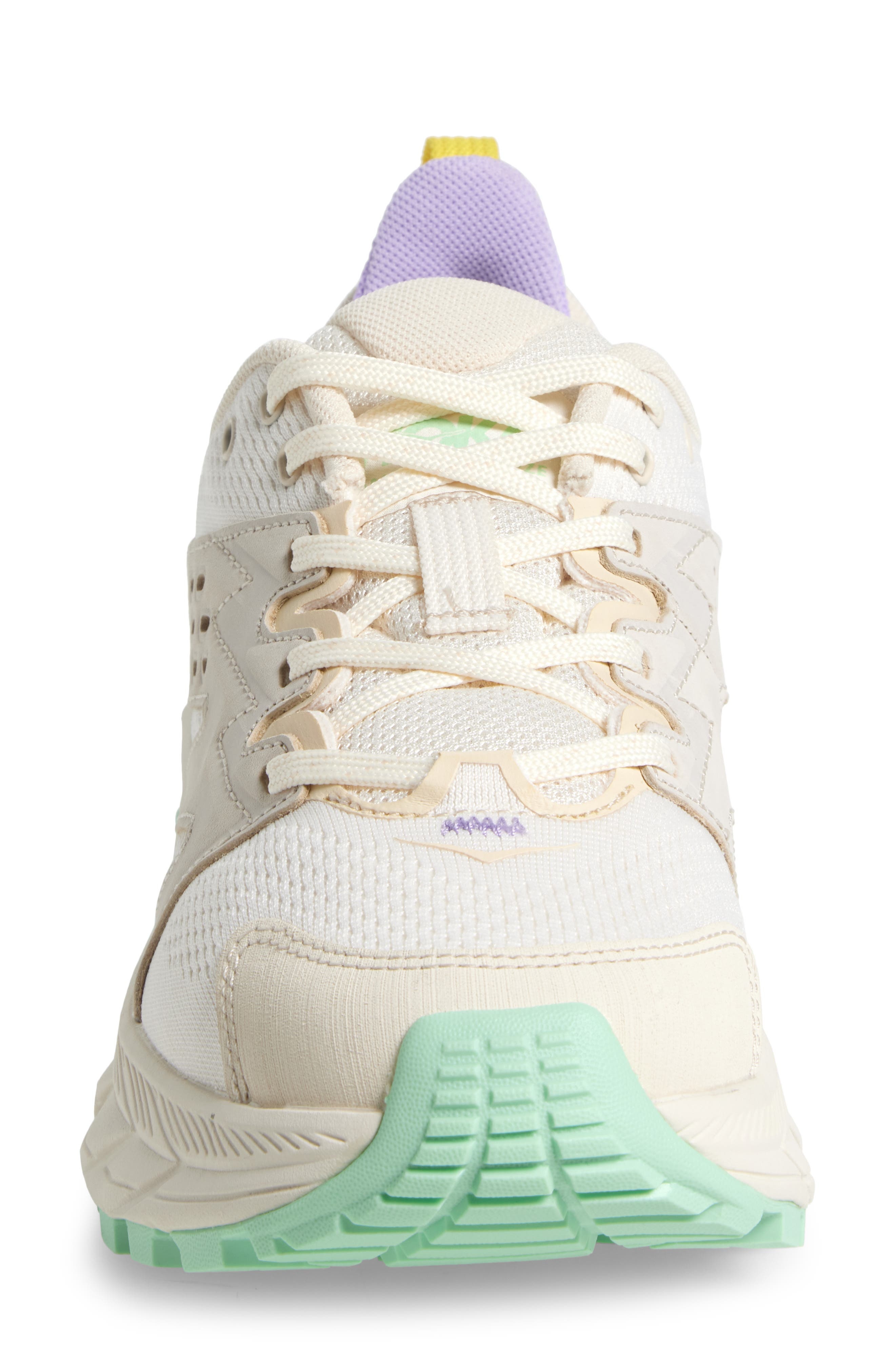 HOKA Anacapa Breeze Aero Low Breathable Trail Running Shoe in Alabaster /Mint Fluorite at Nordstrom - 4