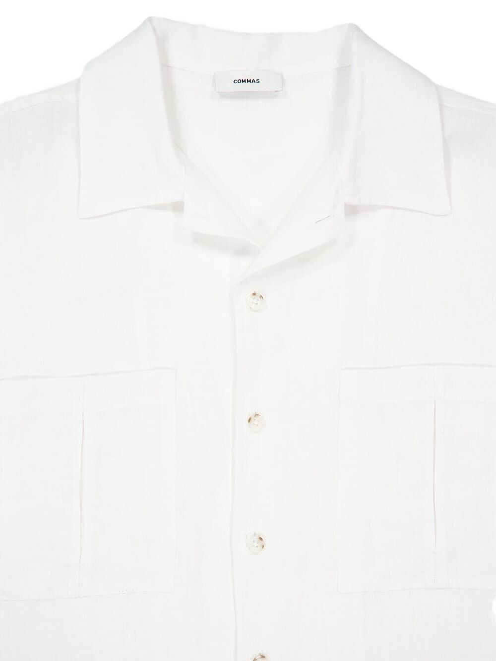 V-neck patch-pocket shirt - 3