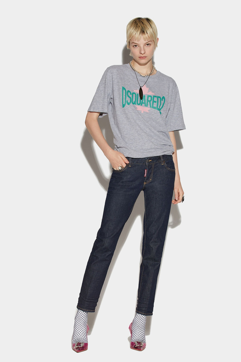 ICON DARK WASH 제니퍼 CROPPED JEANS 1